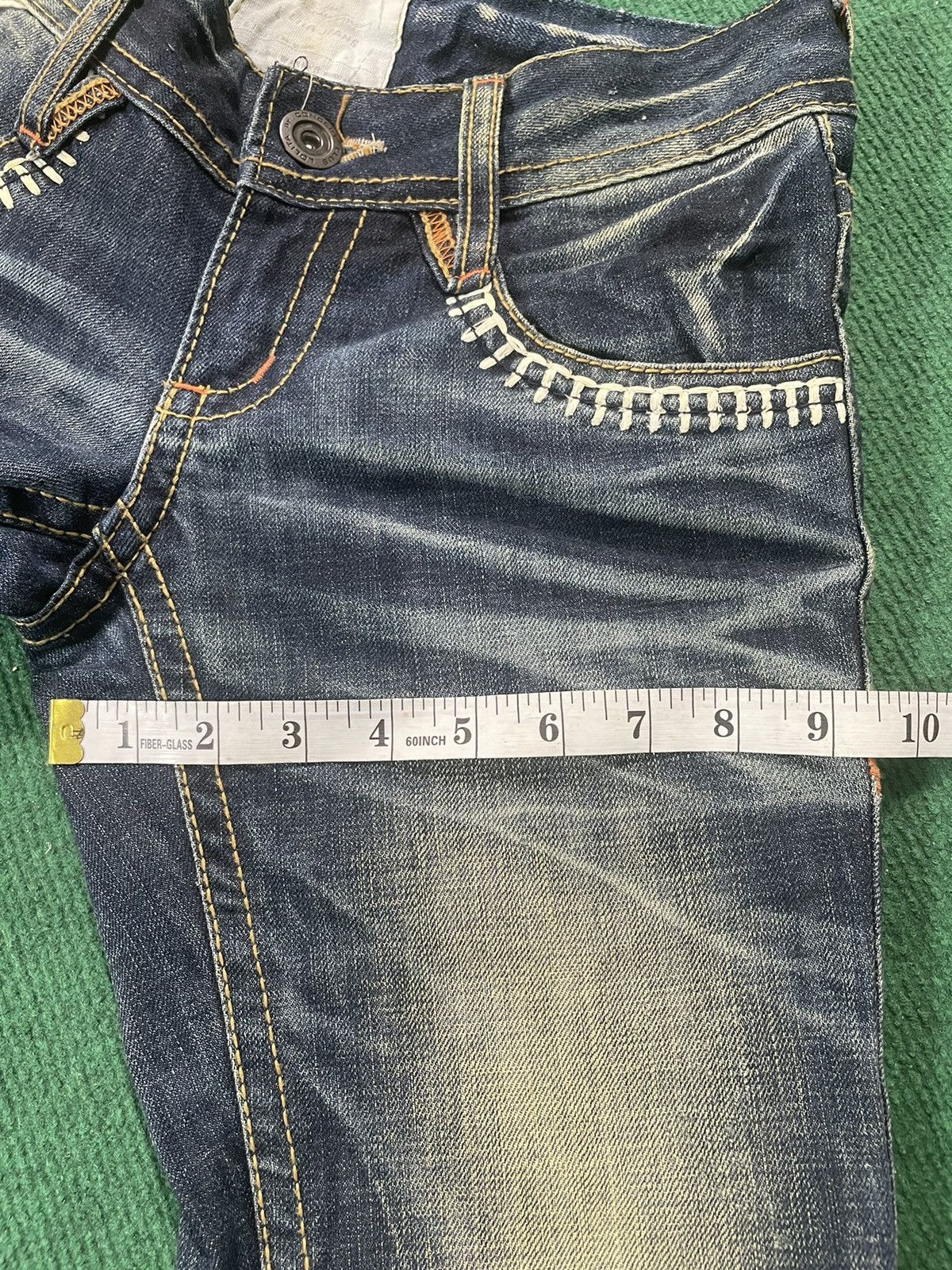 Japanese Brand Distressed Lolita Japanese Jeans Flair Cut Size US 30 / EU 46 - 16 Thumbnail