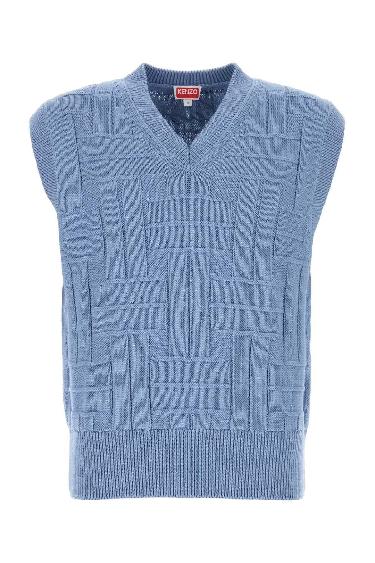 Cerulean Blue Cotton Vest