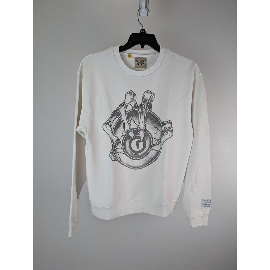 Gallery Dept. o1rshd1 G Ball Crewneck Sweater in White Size US M / EU 48-50 / 2 - 1 Thumbnail