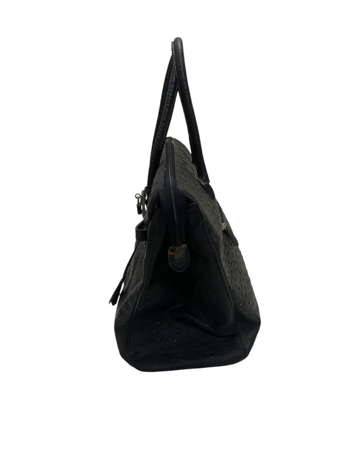 Handmade Birkin Bag Ostrich Leather Size ONE SIZE - 4 Thumbnail