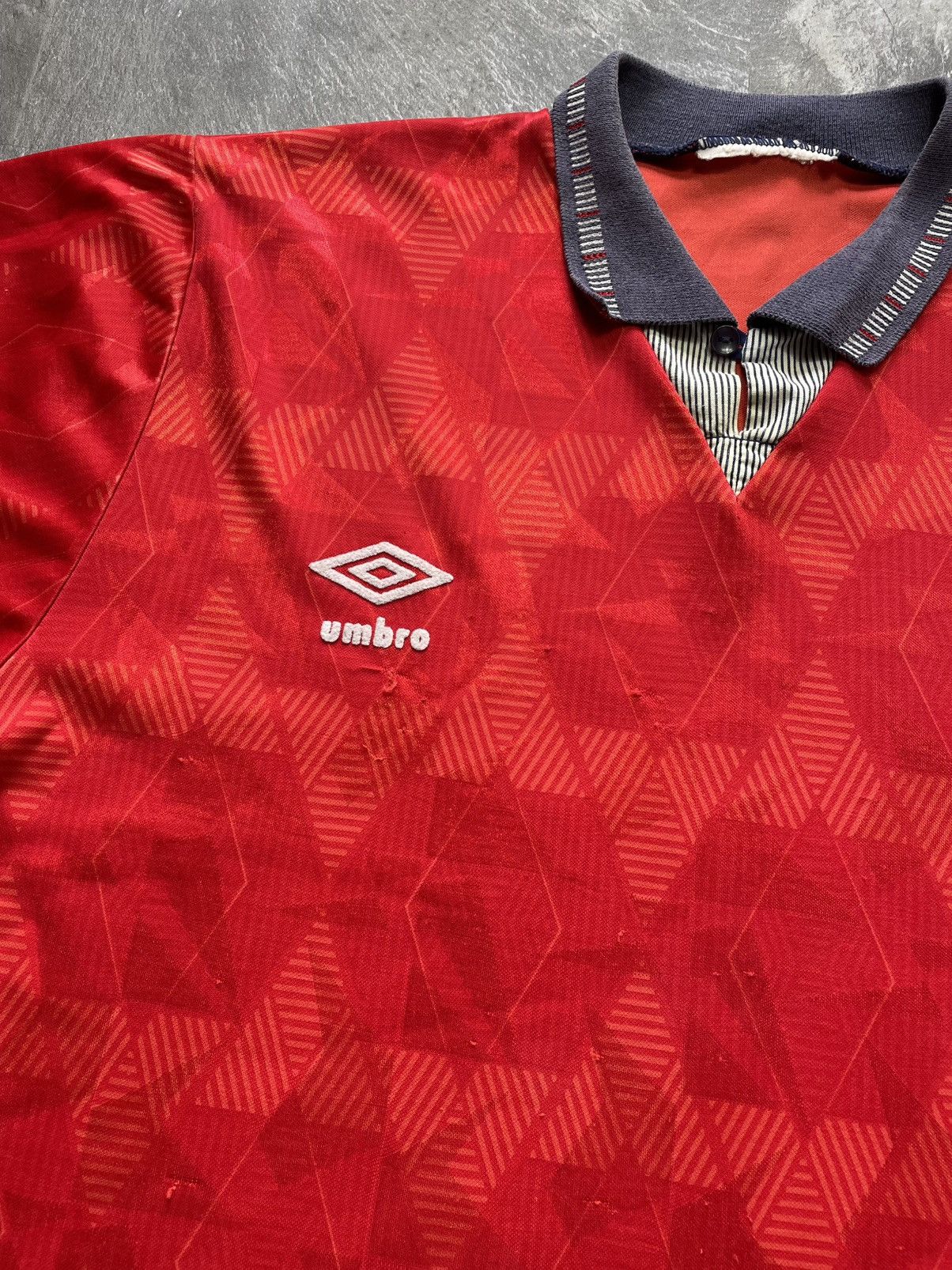 Umbro England 1990 1991 1992 1993 Away Soccer Jersey Size XL