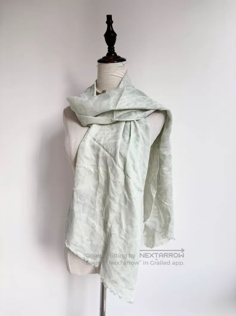 Vivienne Westwood Vivienne Westwood Mint Green Embroidered Saturn Scarf Size ONE SIZE - 2 Thumbnail