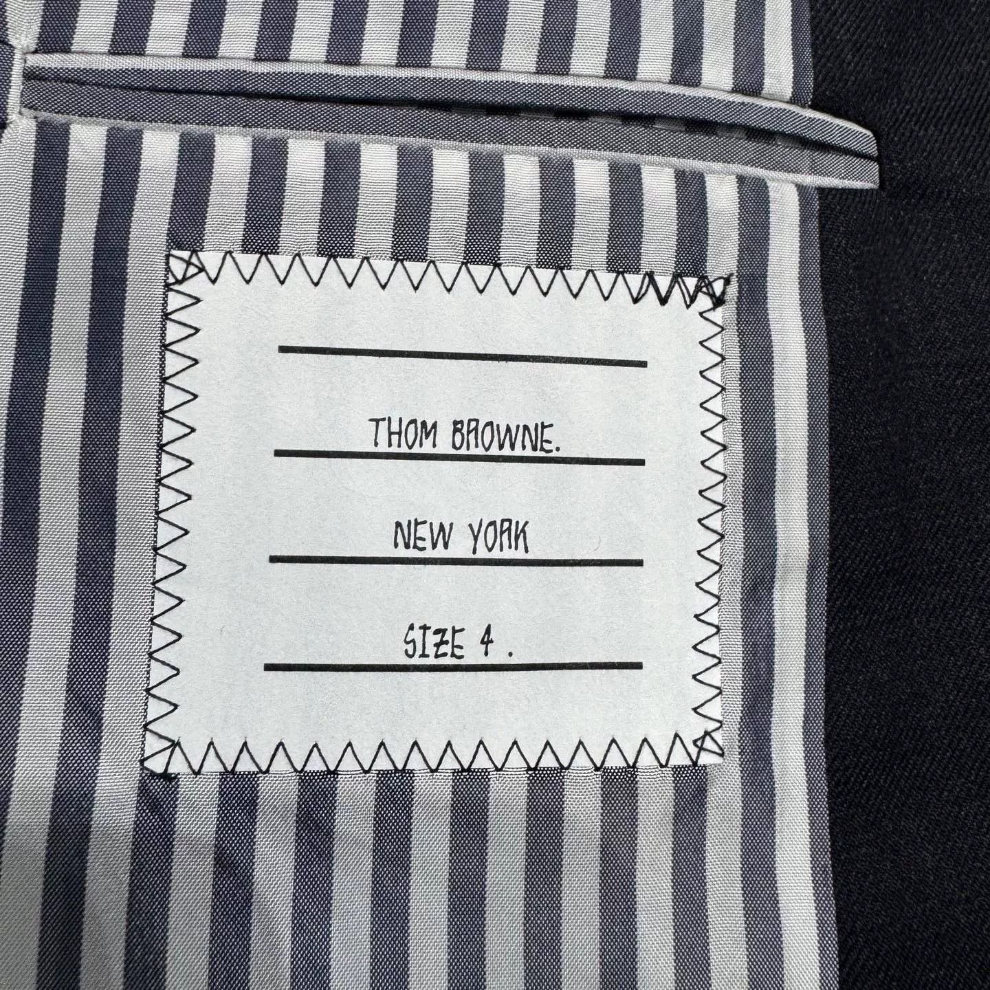 Thom Browne thom browne dark gray wool blazer. Size US M / EU 48-50 / 2 - 4 Thumbnail