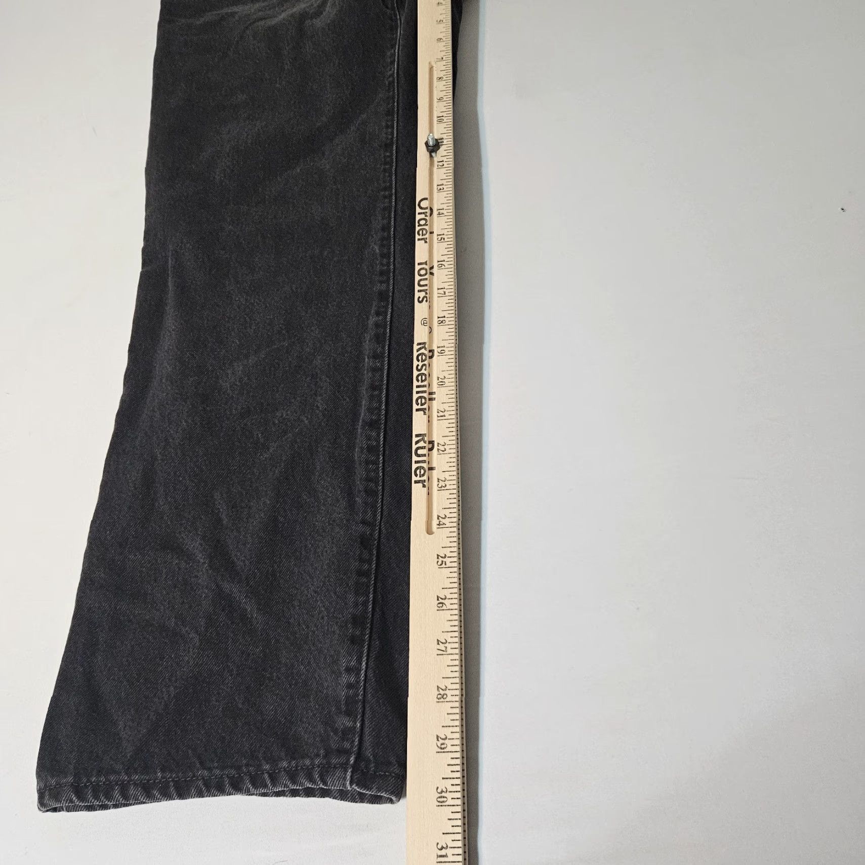 Levi's Levi's Baggy 94 Jeans Womens 33x30 Black Wide-Leg High Waist Retro Relaxed 5-Pocket Denim Global Jed Size 24" / US 00 / IT 34 - 6 Thumbnail