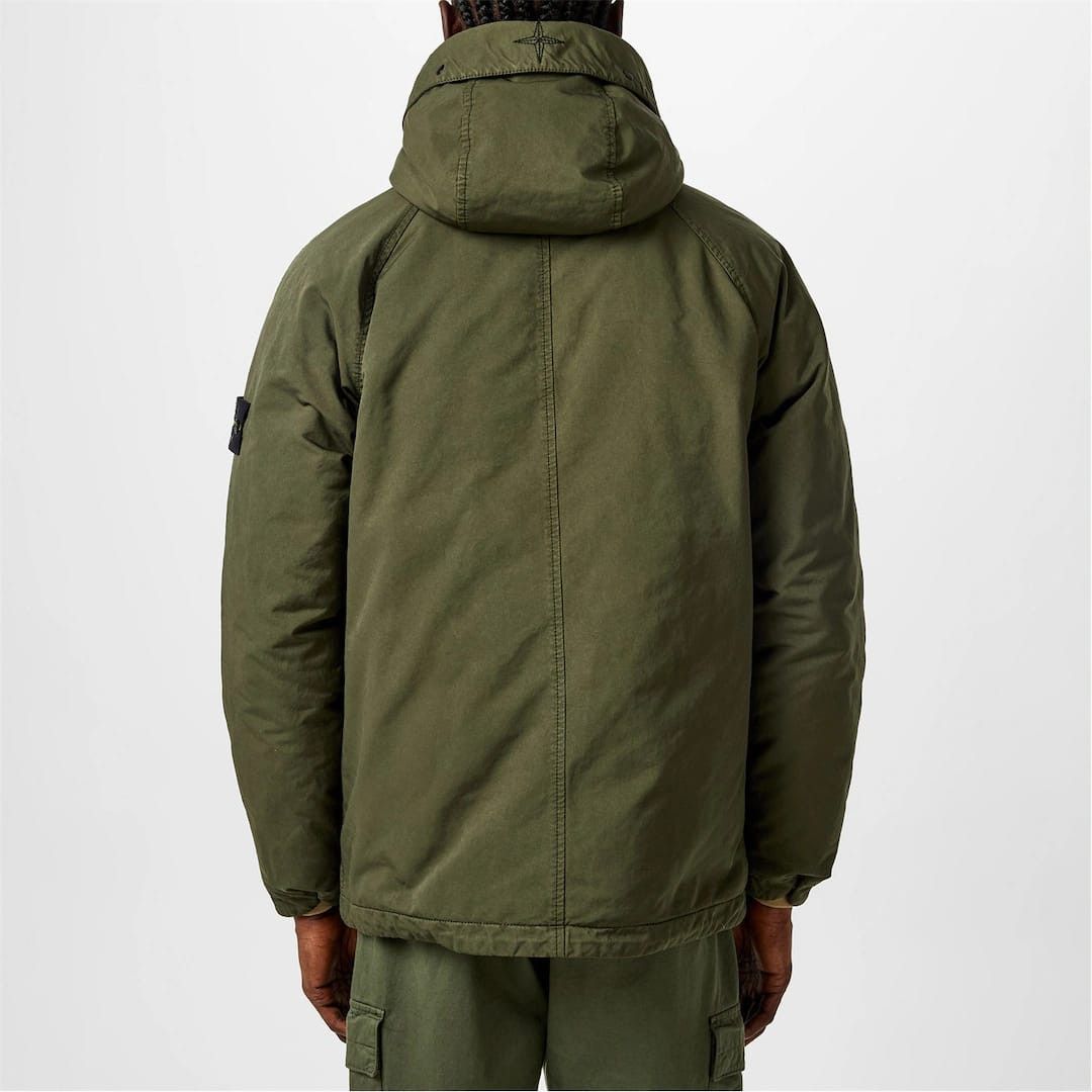 Stone Island o1g2r1mq0526 Canvas Down Hooded Long Sleeve Field Jacket Size US S / EU 44-46 / 1 - 3 Thumbnail