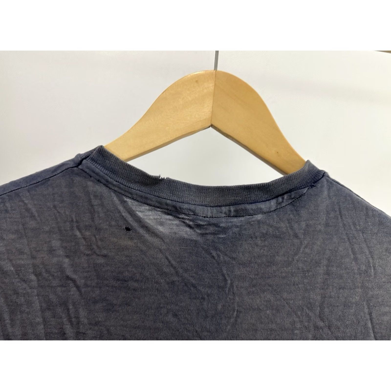 Hanes VTG 70s Rowan Mustang Band Gradient Sun Faded Worn Soft True Vintage T-Shirt M Navy Mens Shirt 70s Distressed Merch Hanes Size US M / EU 48-50 / 2 - 8 Thumbnail