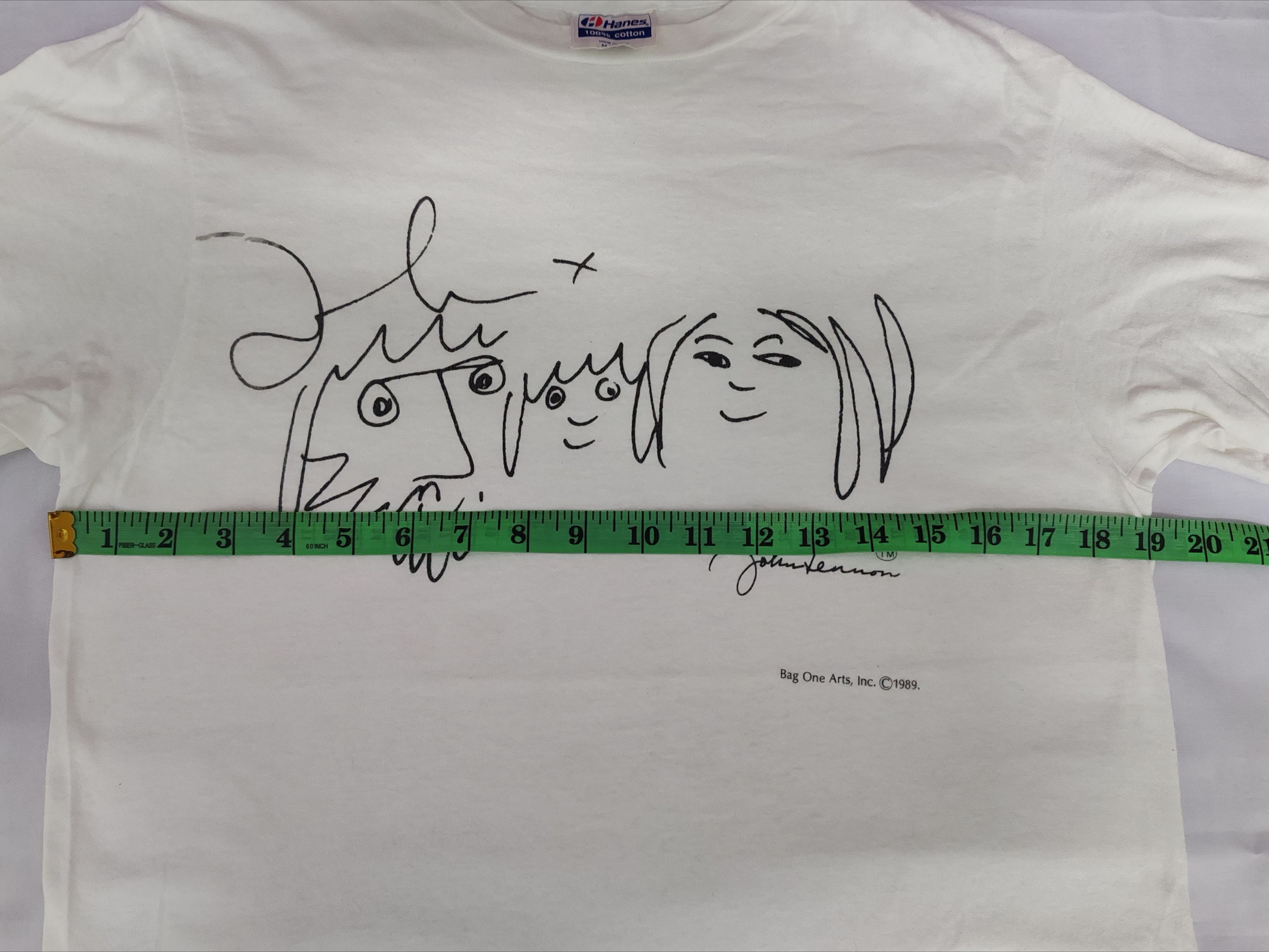 Band Tees Vintage John Lennon Artwork The Beatles 1989 Band Stitches Size US M / EU 48-50 / 2 - 5 Thumbnail