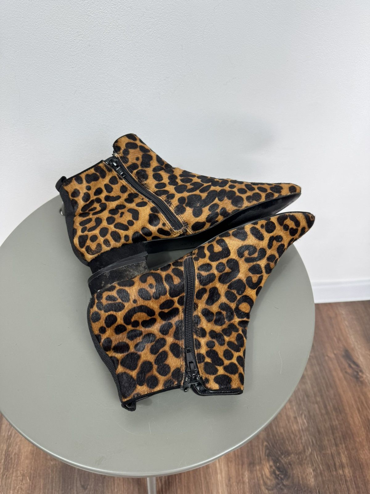Other Women’s Leopard Print Faux Pointed Toe Ankle Boots Size 40 Size US 9 / IT 39 - 10 Thumbnail