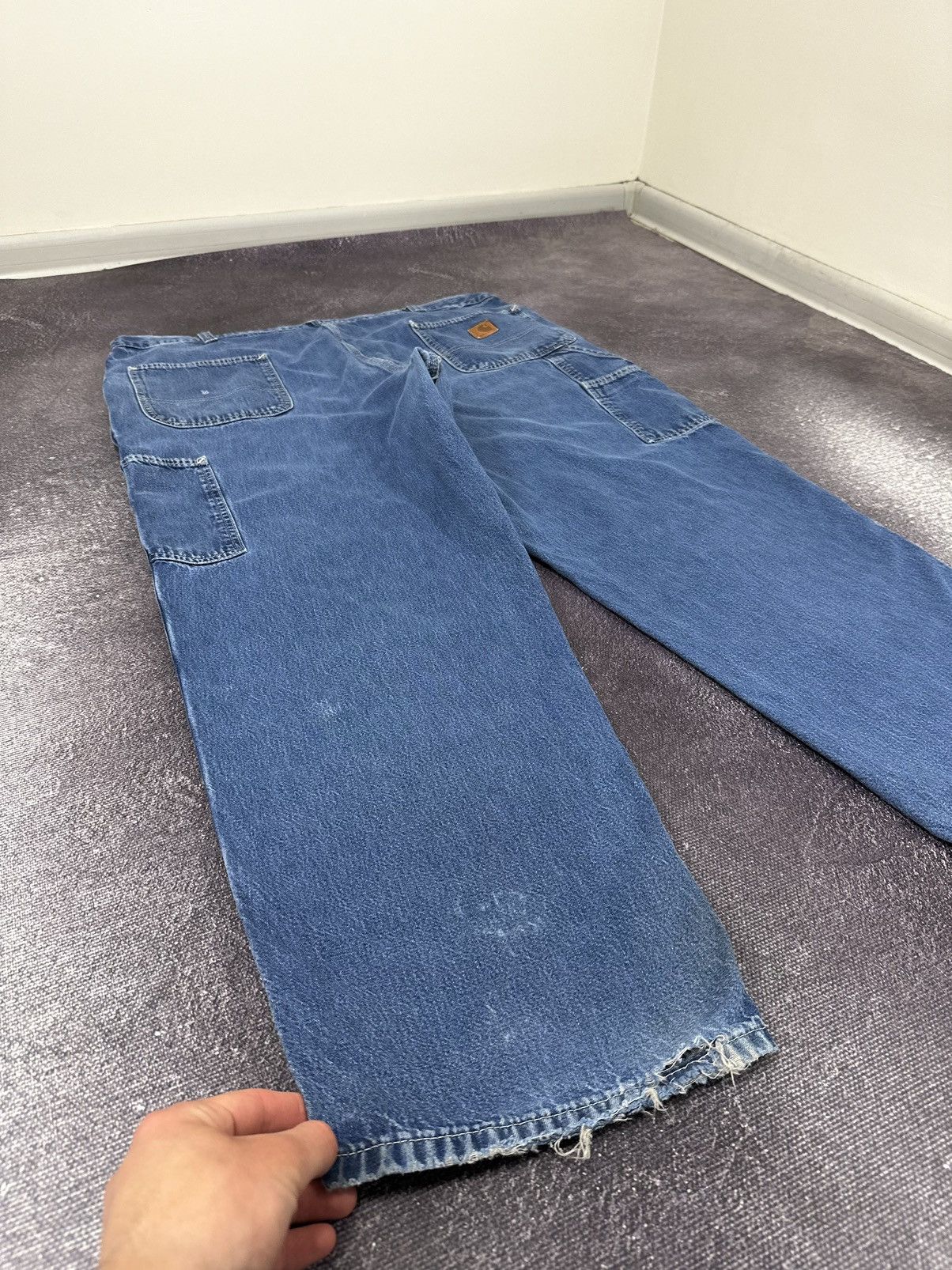 Carhartt Vintage Carhartt USA Distressed Carpenter Baggy Work Jeans Size US 42 / EU 58 - 3 Thumbnail