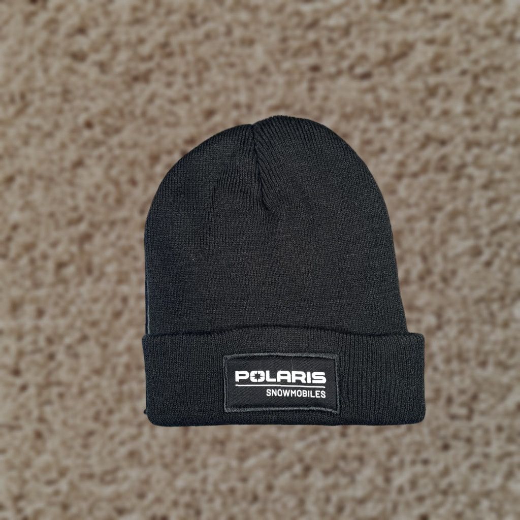 Vintage HitWear Beanie Mens One Size Black Knit Polaris Snowmobiles Winter Outdoor Hat Size ONE SIZE - 1 Thumbnail