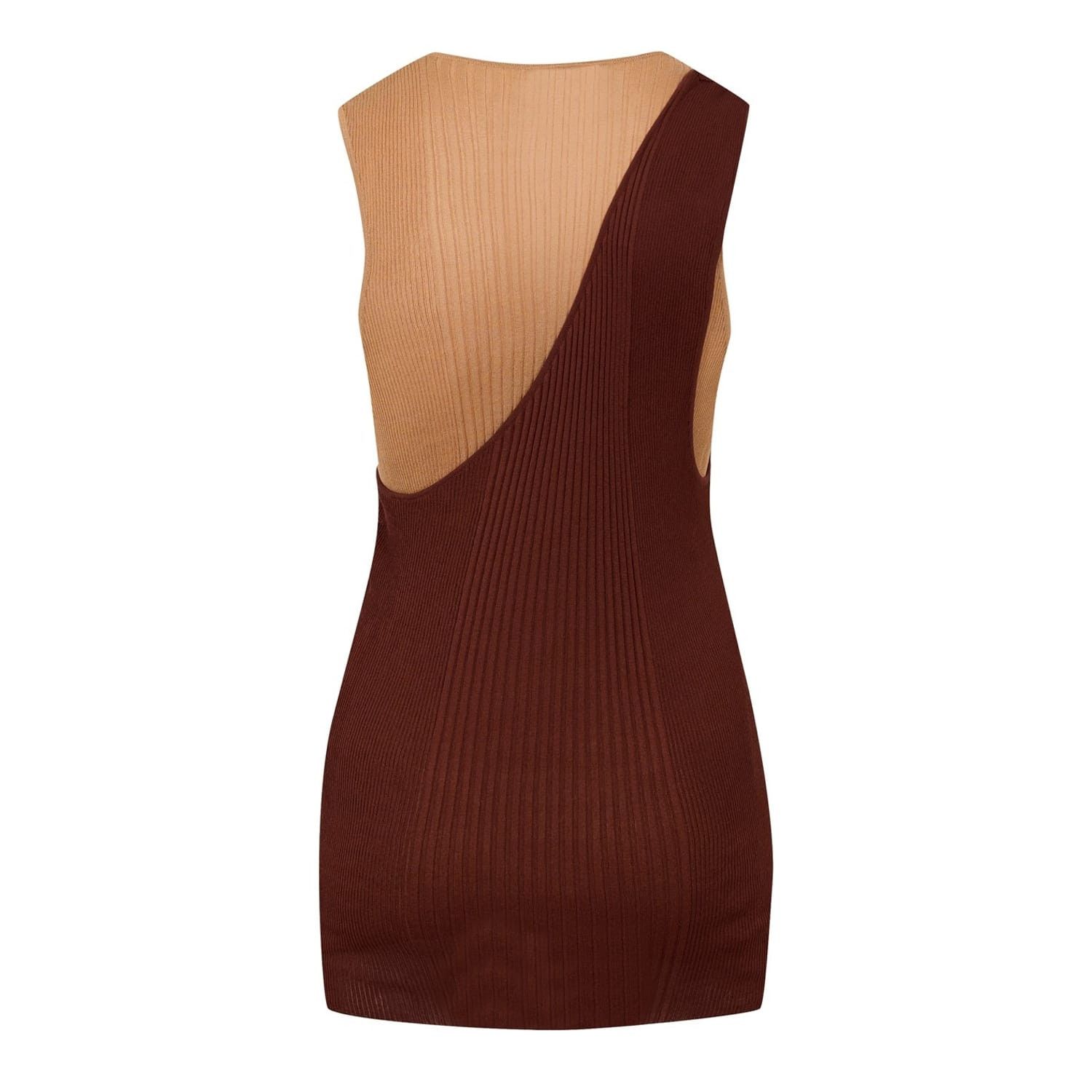 Bottega Veneta Bottega Veneta Scoop Neck Slim Fit Tank in Brown Size M / US 6-8 / IT 42-44 - 2 Thumbnail