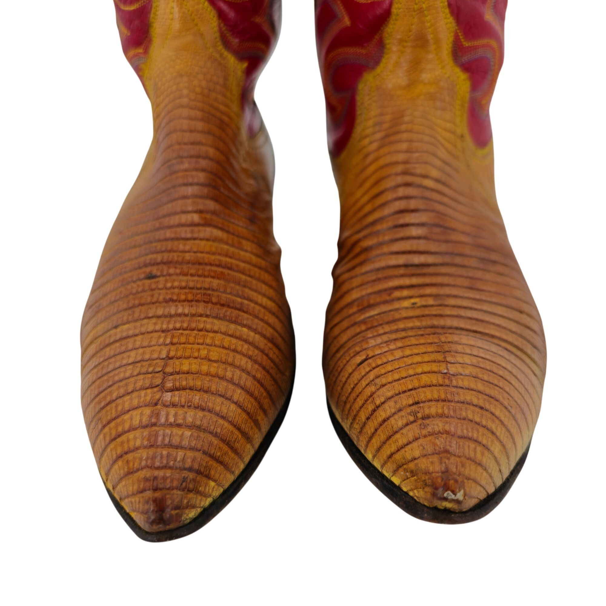 Other Stunning Womens 8C Smiths Aspen Honey Brown Lizard Cowboy W Size US 8 / IT 38 - 2 Thumbnail