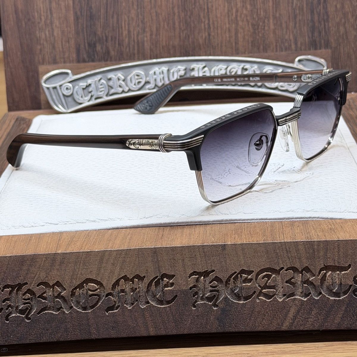 Chrome Hearts Chrome Hearts BLAZIN 1/1 Sunglasses Size ONE SIZE - 4 Thumbnail