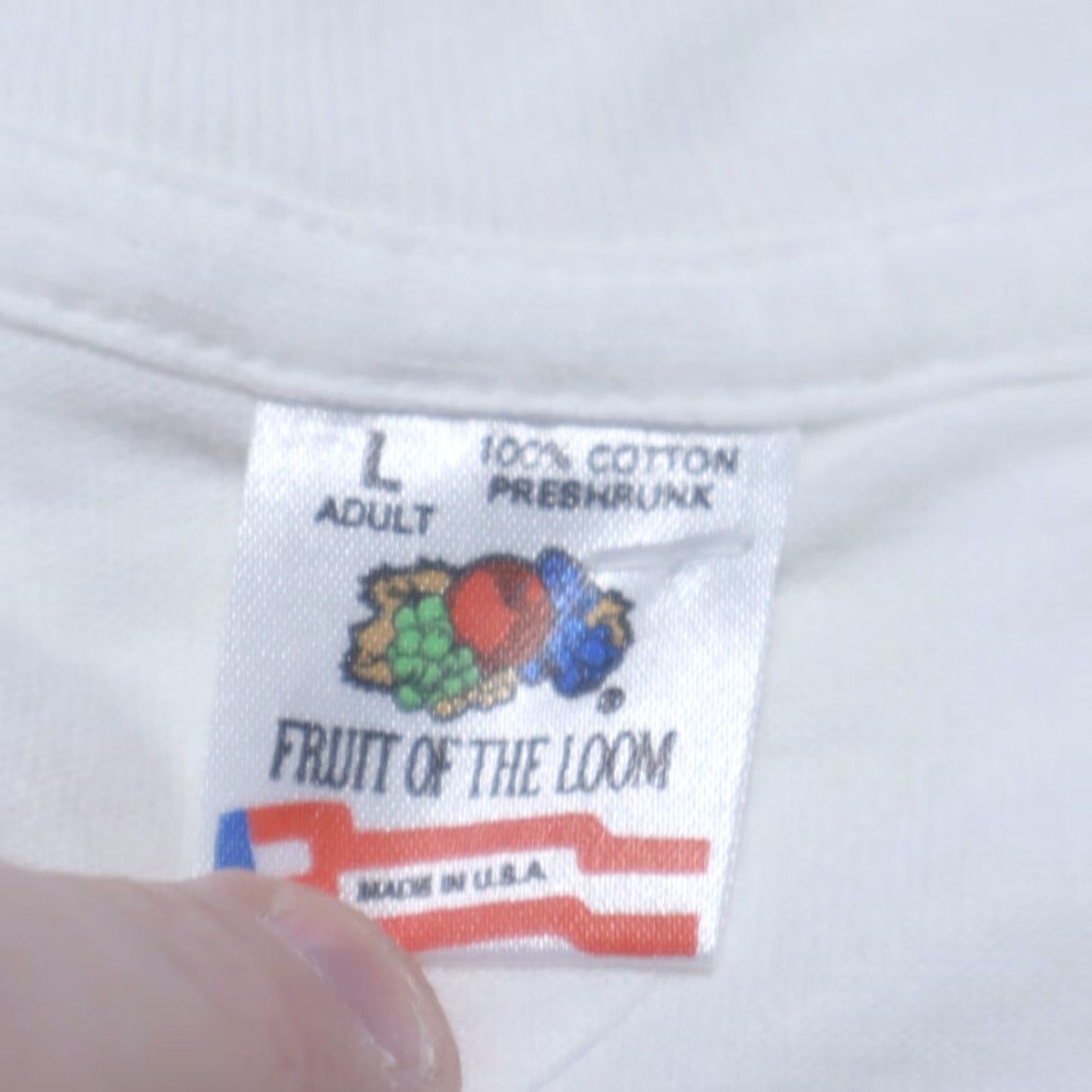 Fruit Of The Loom VTG Fruit of the Loom Marco Island Palm Tree Solid T-Shirt White Men's L Size US L / EU 52-54 / 3 - 5 Thumbnail