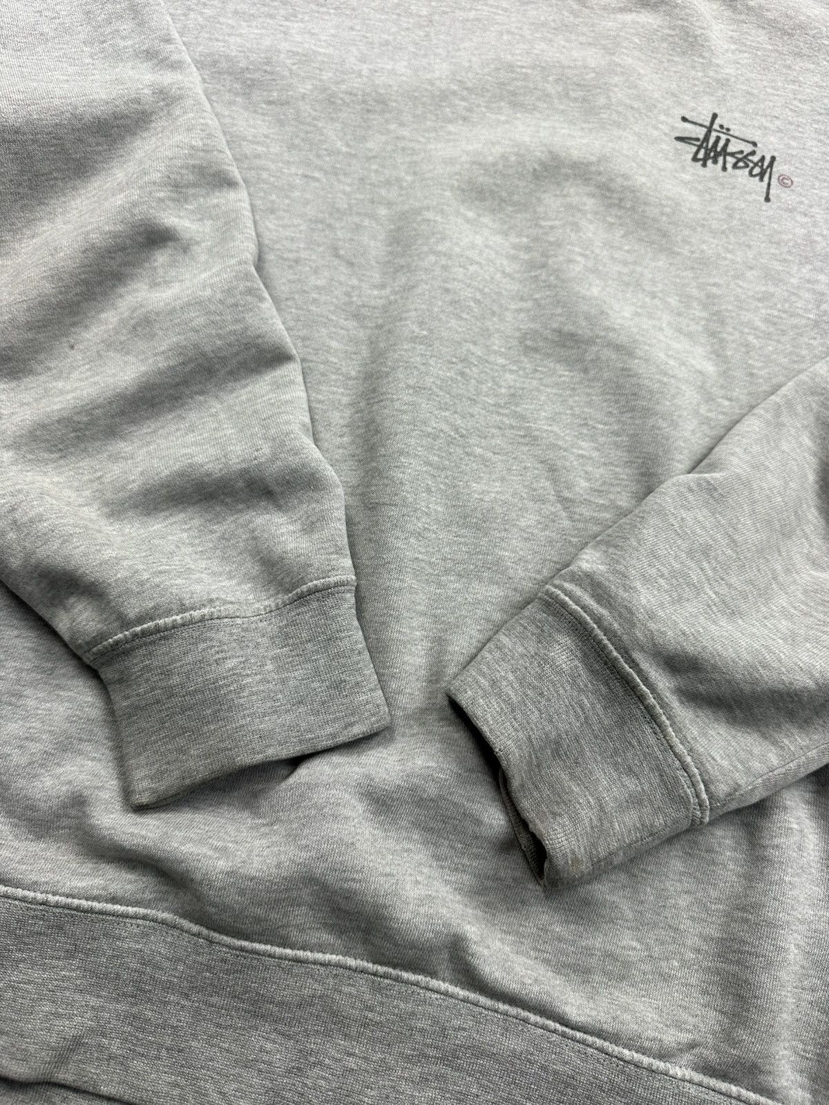 Stussy Vintage Stussy Sweatshirt Big Logo Rare Y2K Grey Pullover Size US M / EU 48-50 / 2 - 11 Thumbnail