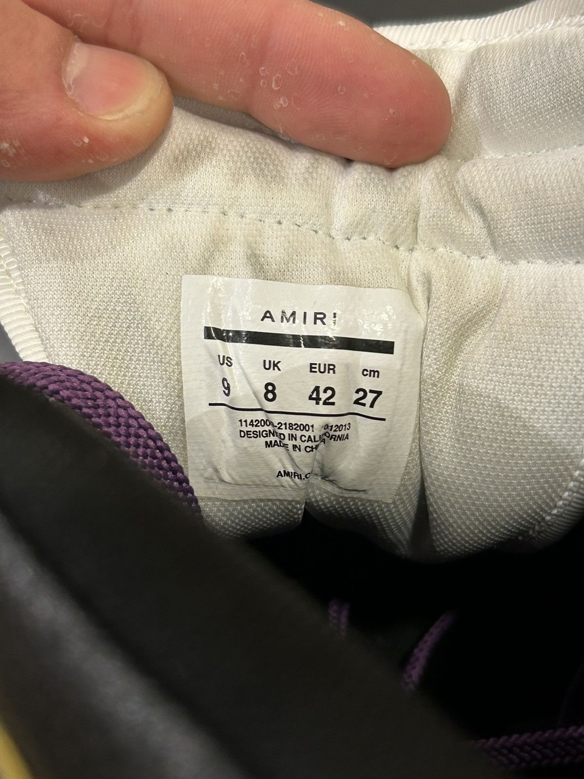 Amiri Amiri Bone High - Purple/Yellow Size US 9 / EU 42 - 8 Thumbnail