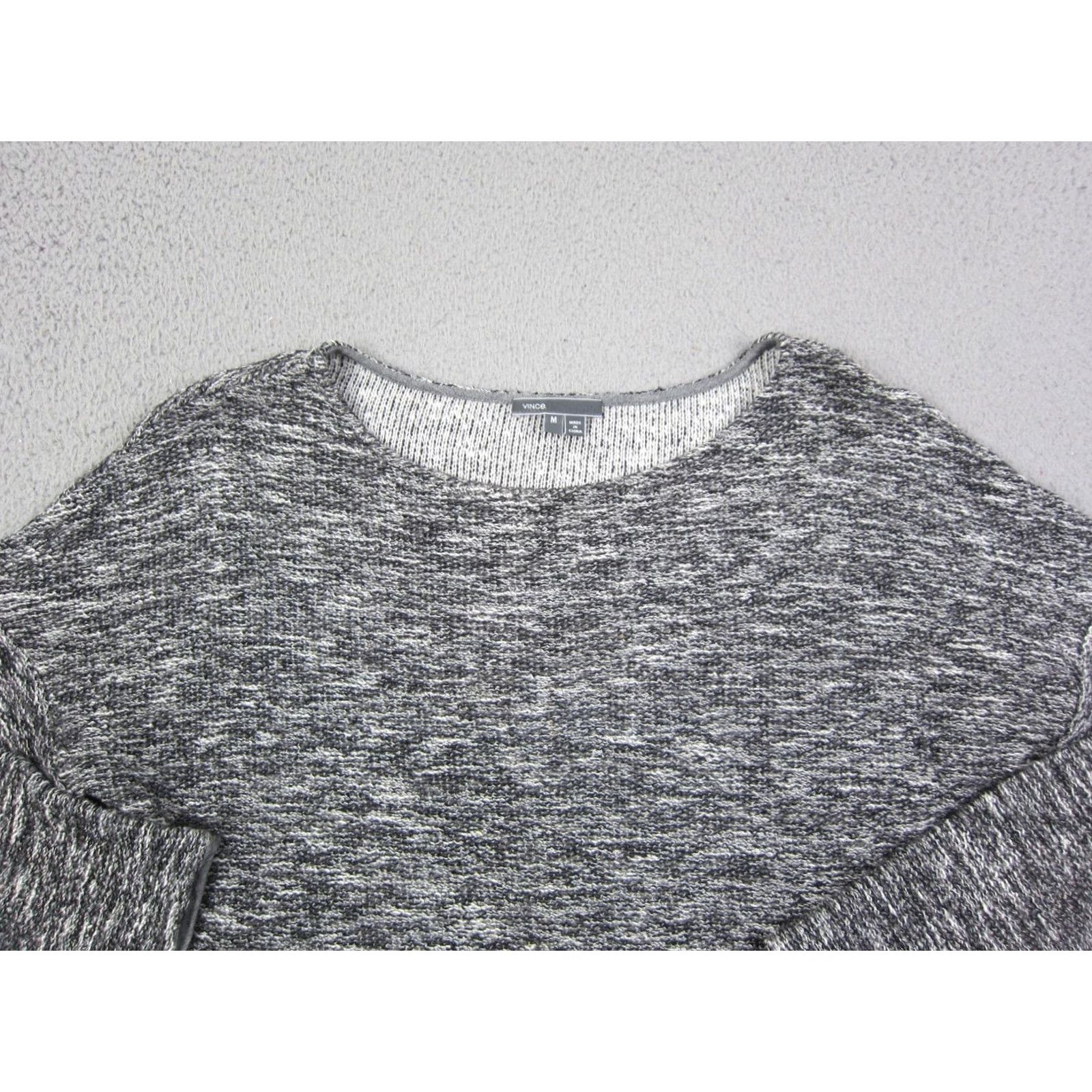 Vince Vince Sweater Womens Small Gray Knit Soft 3/4 Sleeve Crewneck Classic Ladies Size S / US 4 / IT 40 - 3 Thumbnail