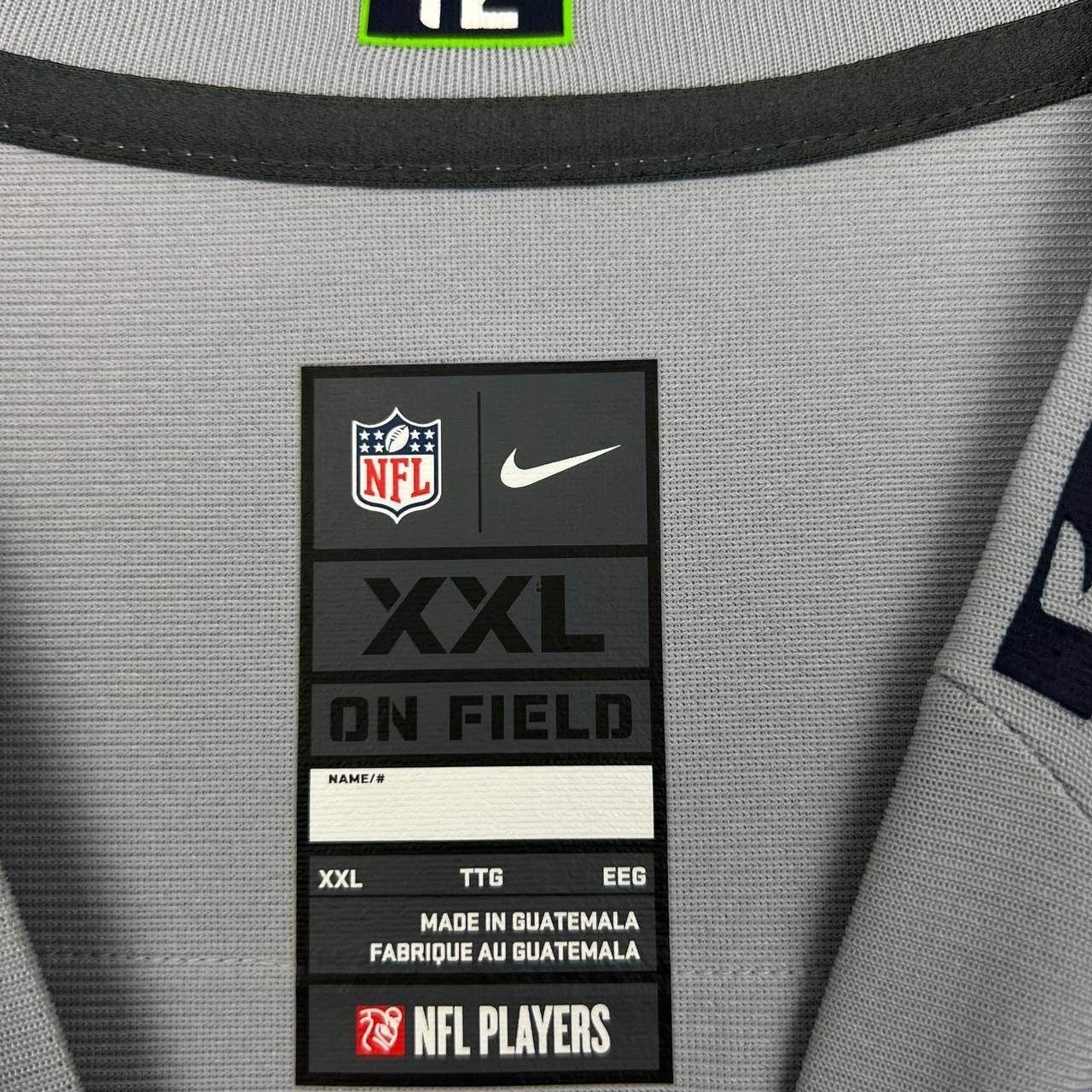 Nike Nike Jersey Men Gray Seattle Seahawks Wilson #3 NFL New 2XL Size US XXL / EU 58 / 5 - 6 Thumbnail