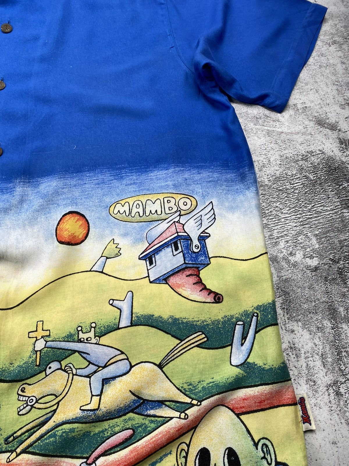 Mambo Vintage Mambo Loud Hawaiian Surf Very Rare Jesus Shirt Size US XL / EU 56 / 4 - 5 Thumbnail