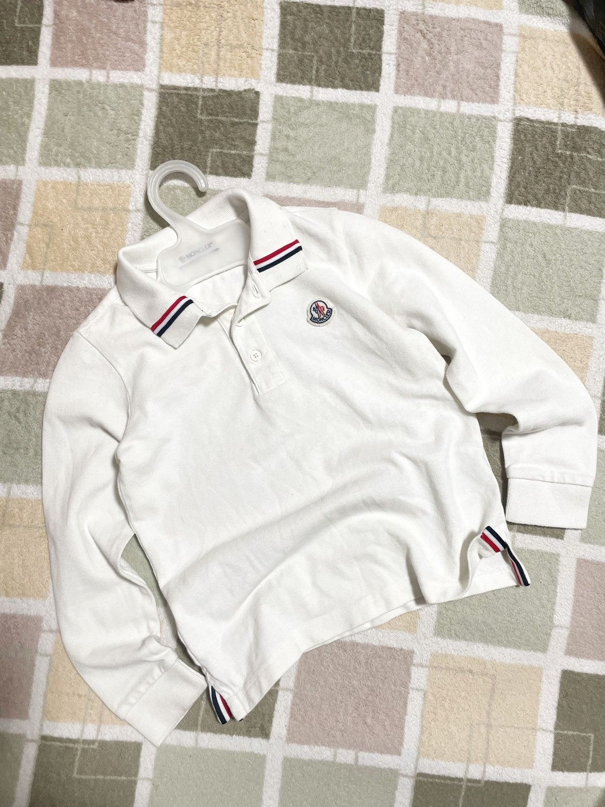 Moncler Vintage regby polo moncler kids long sleeve Size US XXS / EU 40 - 8 Thumbnail