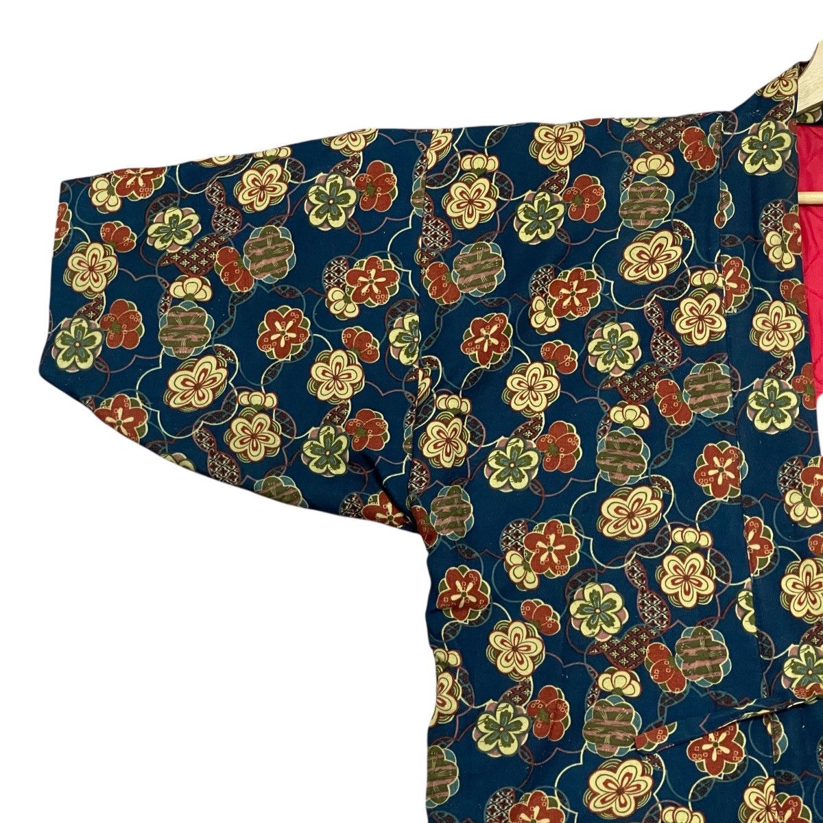Japanese Brand Vintage Hanten Floral Pattern Traditional Kimono Jacket Size US XL / EU 56 / 4 - 6 Thumbnail