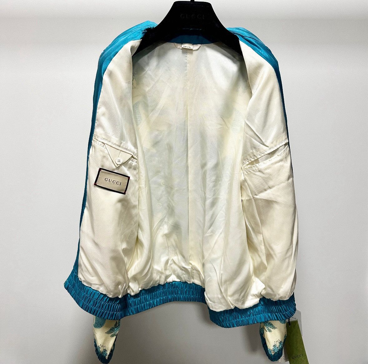 Gucci GUCCI Freya Hartas Silk Silk Bomber Jacket 44 Size US S / EU 44-46 / 1 - 8 Thumbnail