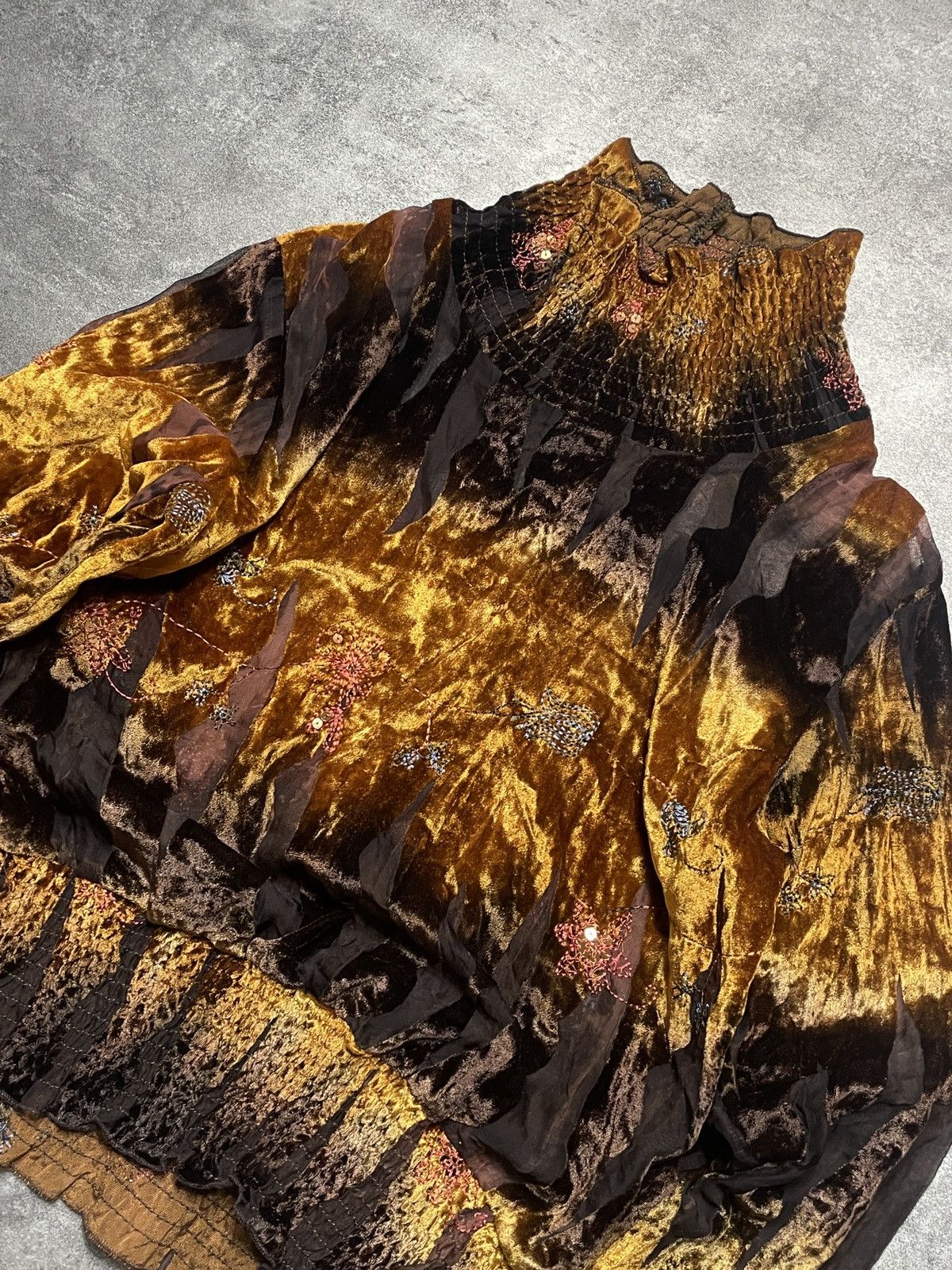 Vintage 🔥RARE🔥Vintage Y2K Glamour Blouse Rare Avant Garde Size S / US 4 / IT 40 - 2 Thumbnail
