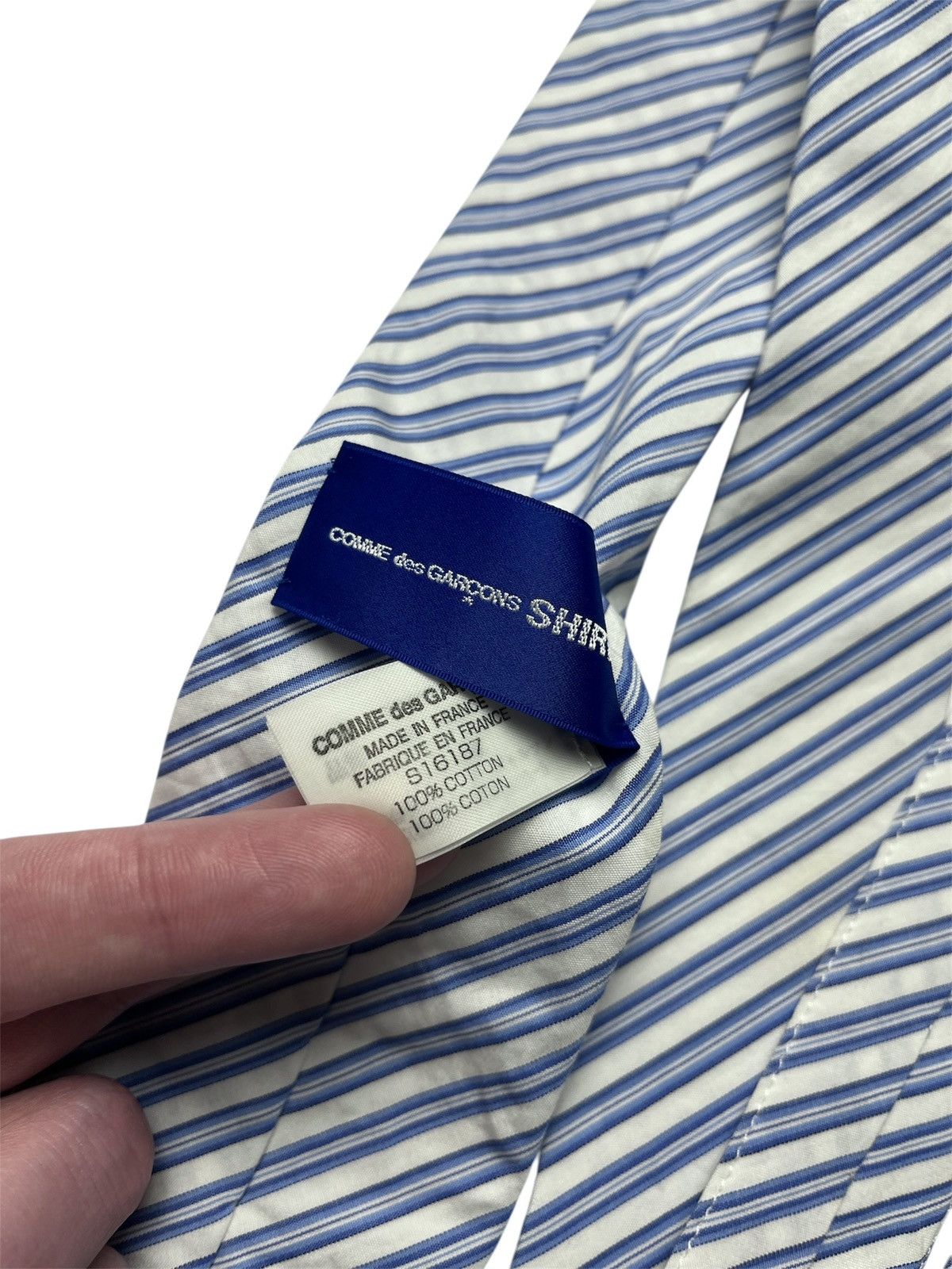 Comme des Garcons SHIRT Comme des Garçons shirt striped cotton tie Size ONE SIZE - 3 Thumbnail