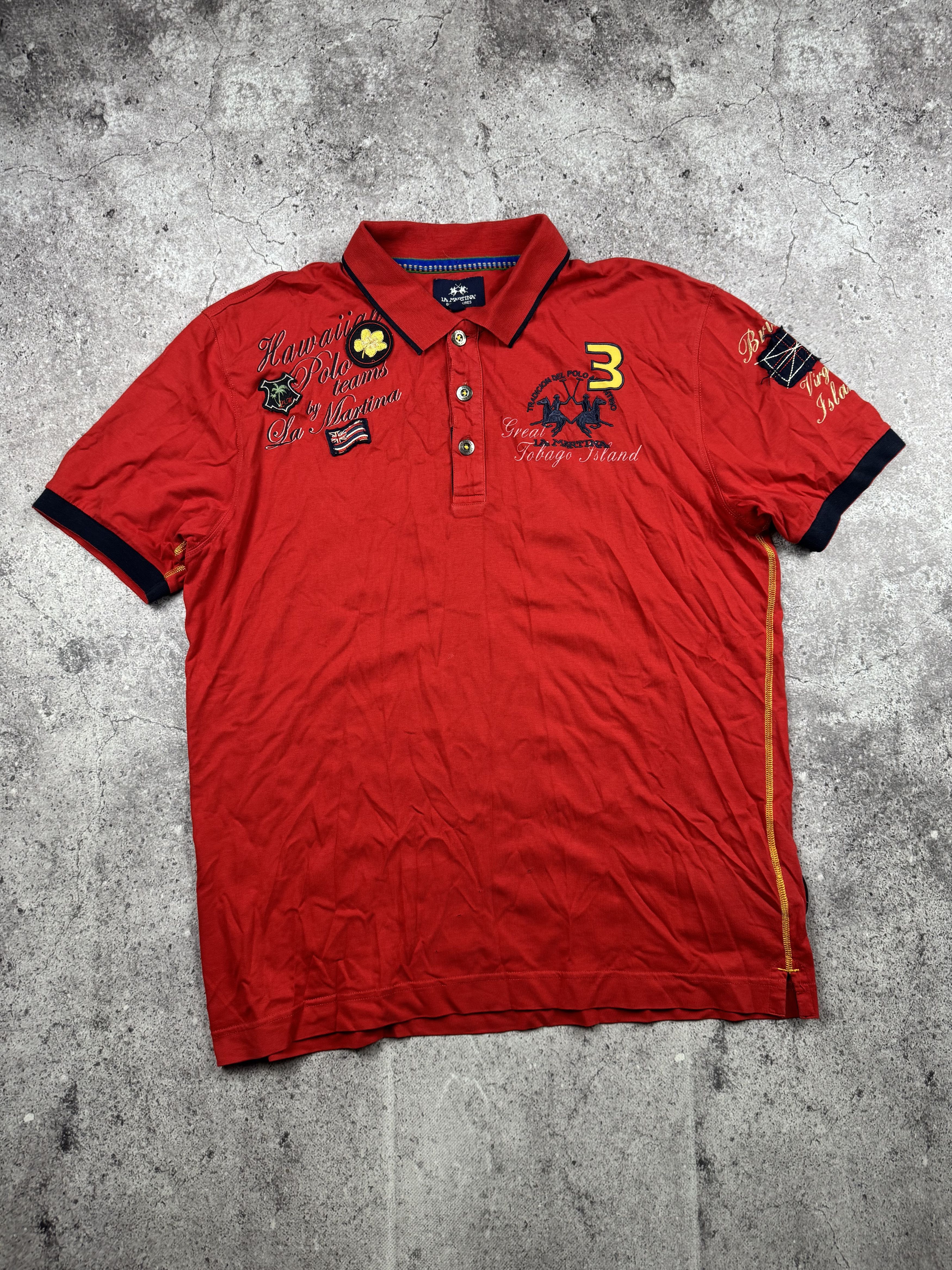 La Martina × Vintage Vintage Y2K La Martina Buenos Aires Polo Rugby Japan Tee Size US XL / EU 56 / 4 - 1 Thumbnail
