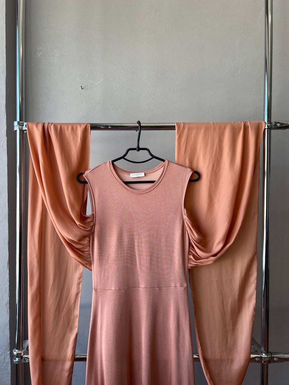 Sandro SANDRO PARIS PINK TRUDY BLUSH SLEEVELESS LUXURY DRESS SIZE 2 Size M / US 6-8 / IT 42-44 - 4 Thumbnail