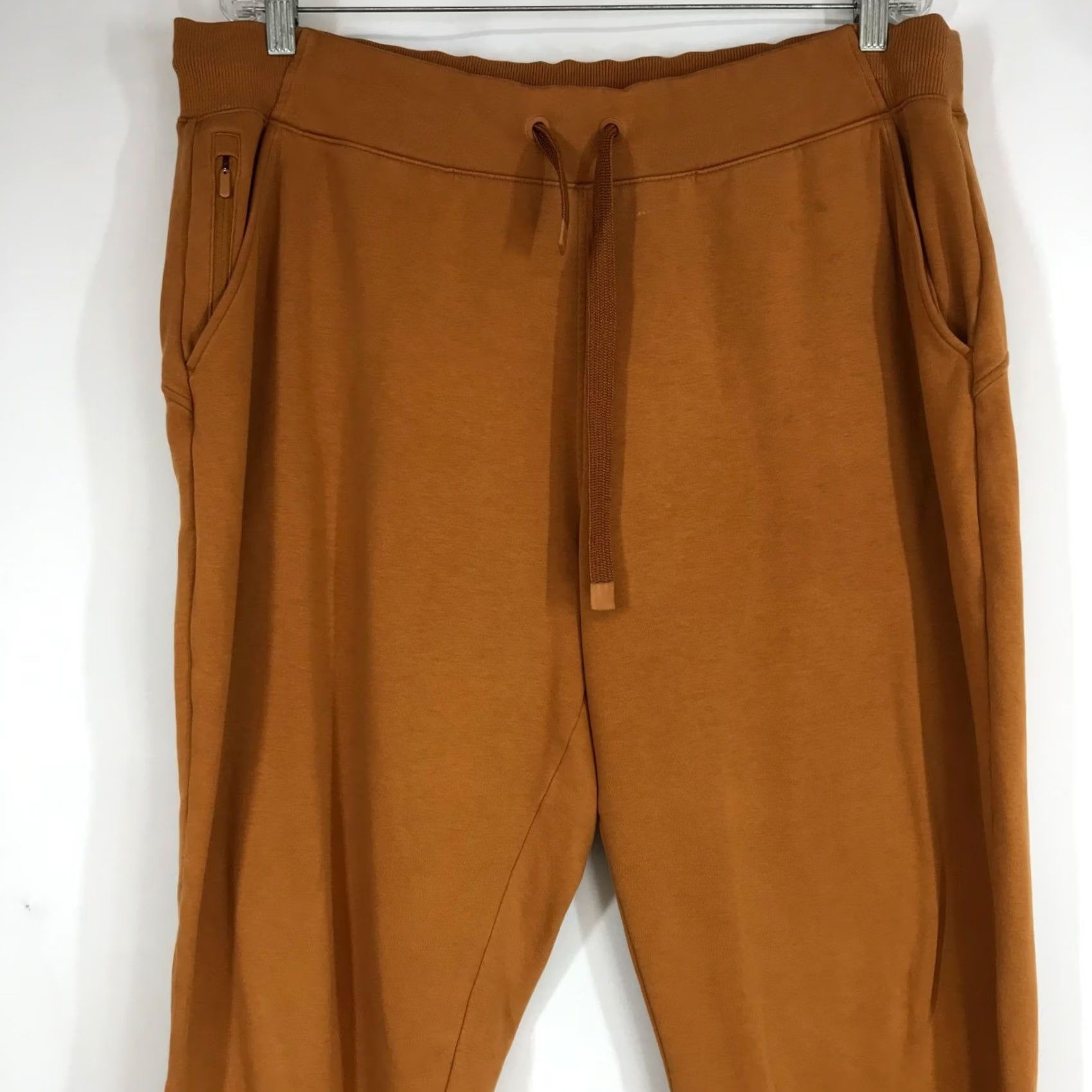 Athleta Athleta Triumph Jogger Spiced Ochre Orange Fleece Sweatpants Plus Size 1X Womens Size 40" / US 18 - 2 Thumbnail