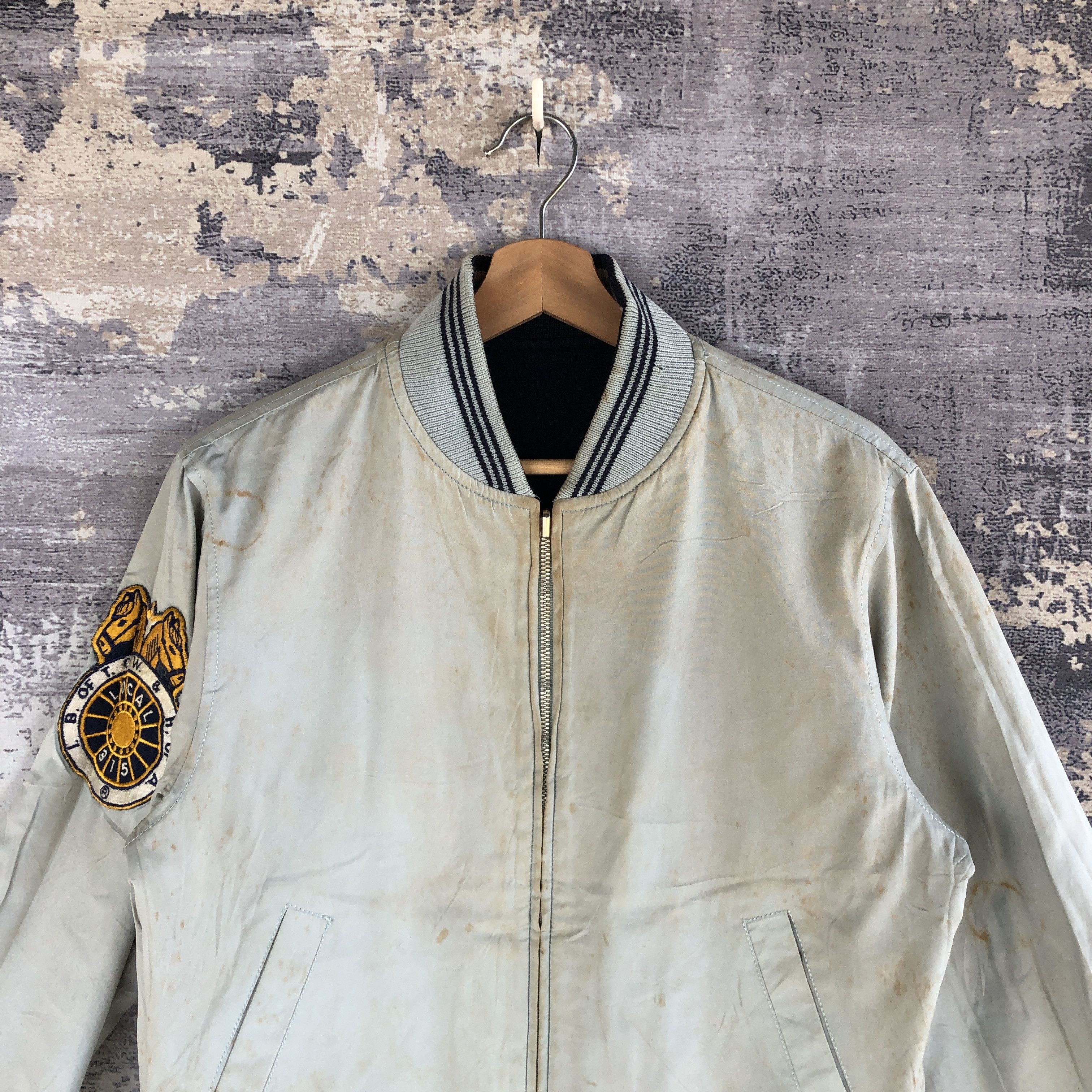 Japanese Brand × Vintage Vintage Vox Inc Bomber Jacket Reversible Letterman Varsity Size US M / EU 48-50 / 2 - 5 Thumbnail