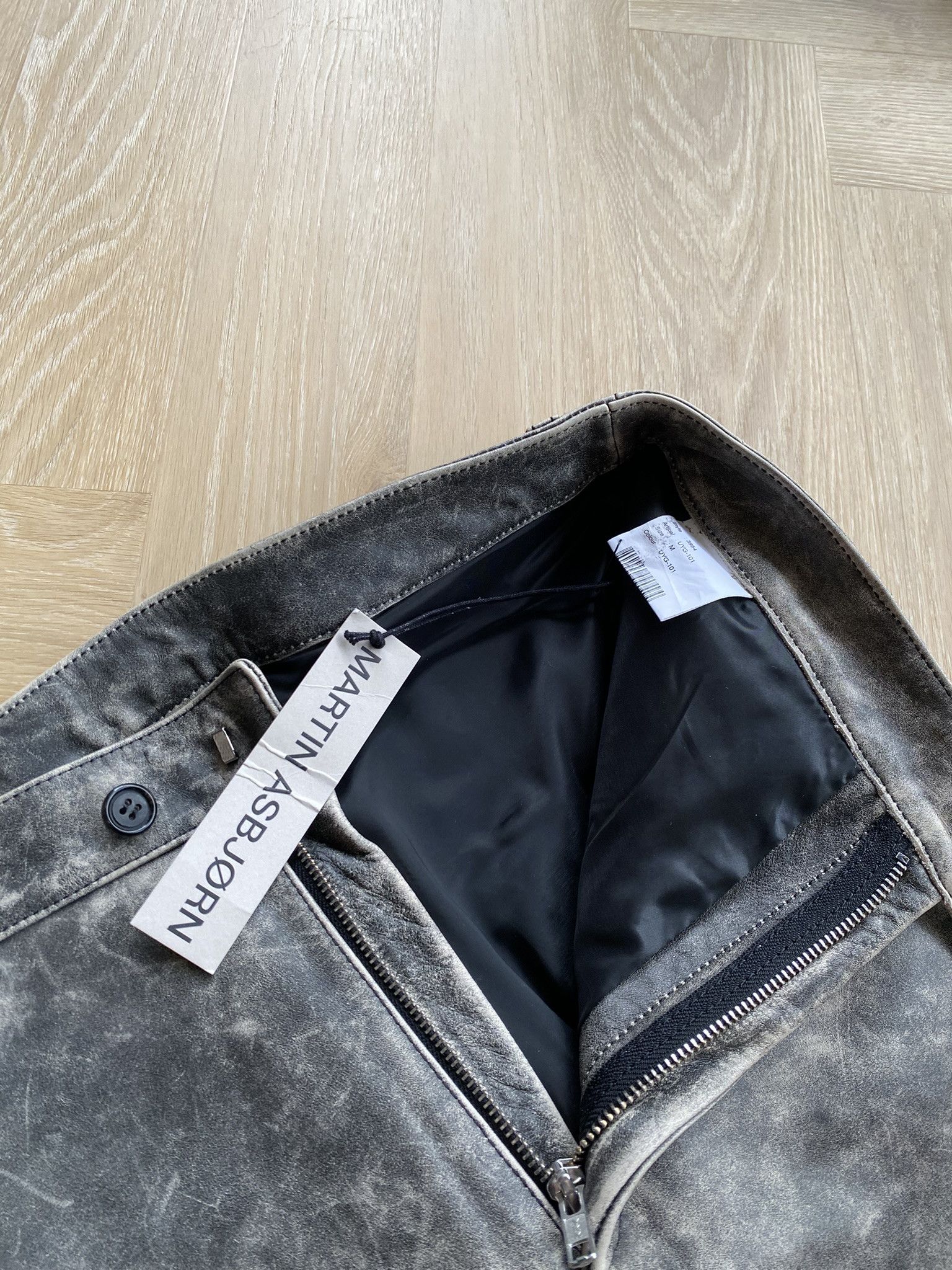 Martin Asbjorn $1035 - Distressed Leather - Flared Trousers Size US 30 / EU 46 - 6 Thumbnail