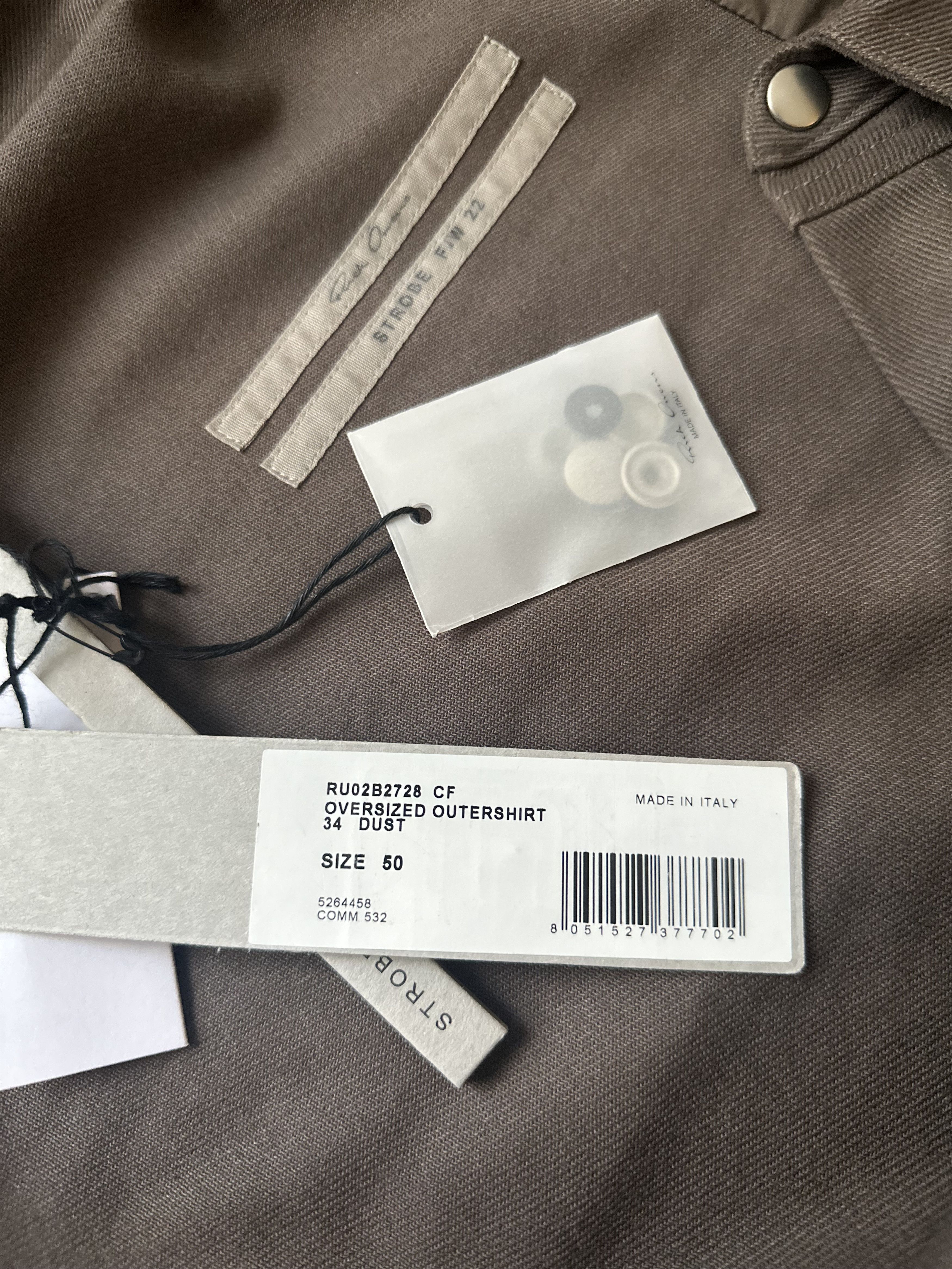 Rick Owens Rick Owens FW22 Strobe Heavy Cotton Flannel Oversized Shirt Size US M / EU 48-50 / 2 - 5 Thumbnail