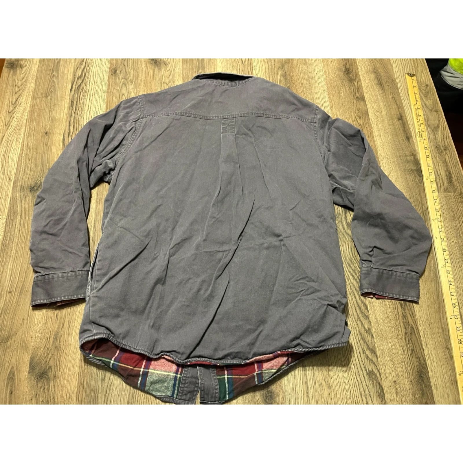 Vintage MOCOTONO Jacket Men's Large Gray Fleece Lined Button Up Snap Size US L / EU 52-54 / 3 - 2 Thumbnail