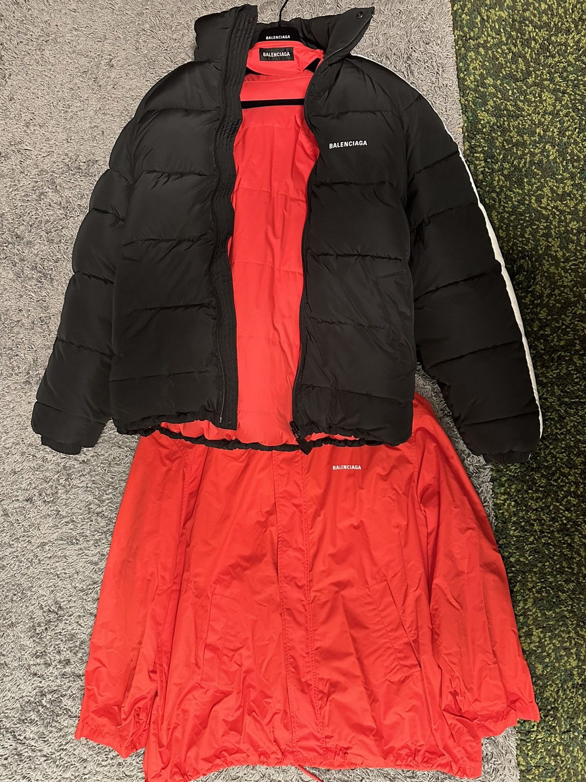 Balenciaga 20SS Homer Simpson Pillow Puffer + Red Cover Jacket Set Size US L / EU 52-54 / 3 - 4 Thumbnail