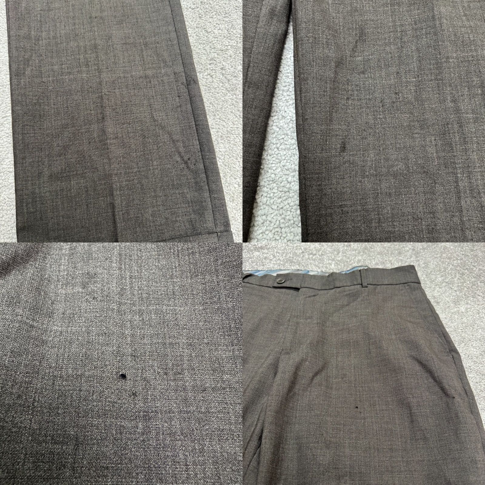 Vintage Rohan Envoy Wool Blend Tailored Travel Dress Pants Mens 34 Gray Straight Leg Fabric: Polyester, Wool Size US 34 / EU 50 - 8 Thumbnail