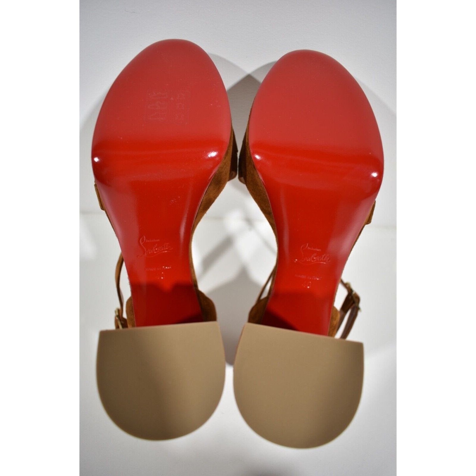 Christian Louboutin Movida Sandal 130 Foxy Brown Suede Platform Heel Pump 40 Size US 10 / IT 40 - 11 Thumbnail
