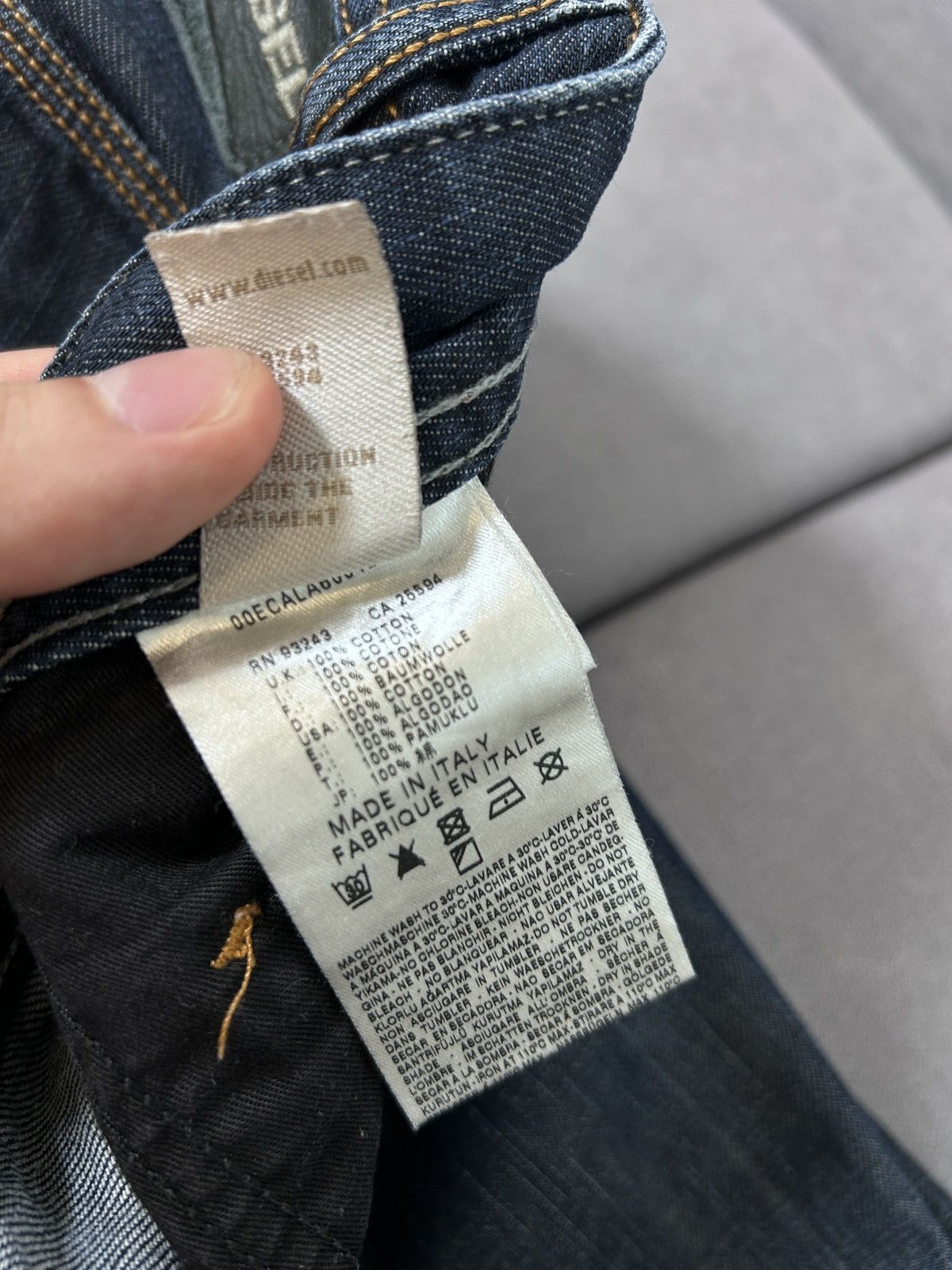 Other Vintage Diesel y2k denim jeans Size US 31 - 11 Thumbnail