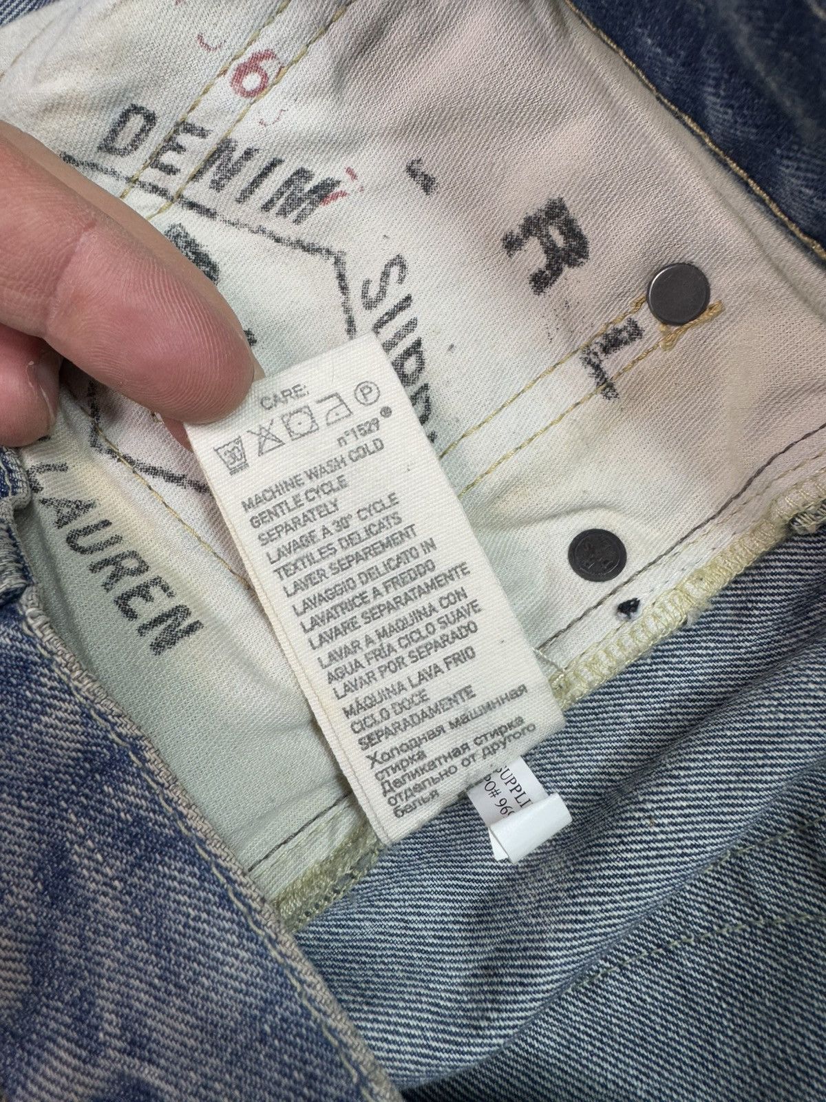 Denim & Supply Ralph Lauren × Ralph Lauren Polo Ralph Denim & Supply Slim Raw Blue Washed Denim 32/34 Size US 32 / EU 48 - 12 Thumbnail