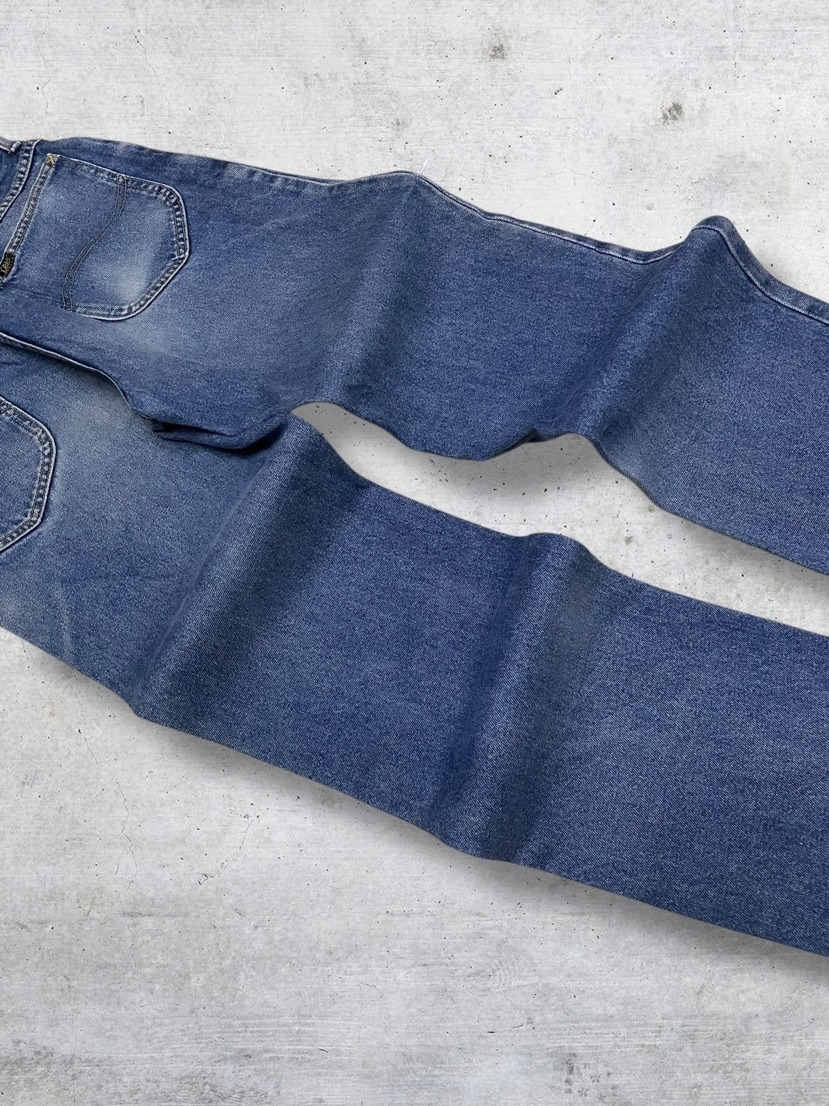 Lee VINTAGE LEE 90S DESIGNER USA BLUE WASHED OG DENIM ROCK STYLE Size US 27 - 13 Thumbnail