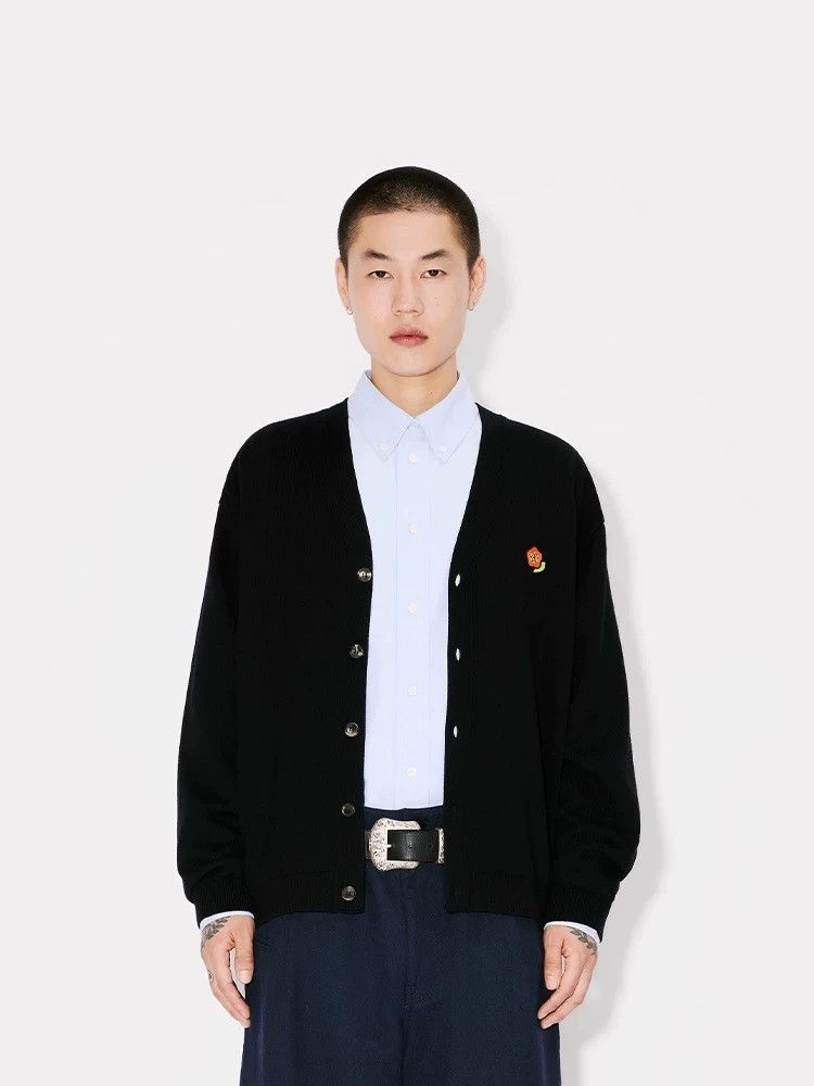 Kenzo KENZO Bauhinia Men's Classic Wool Knit Cardigan Size US XL / EU 56 / 4 - 5 Thumbnail