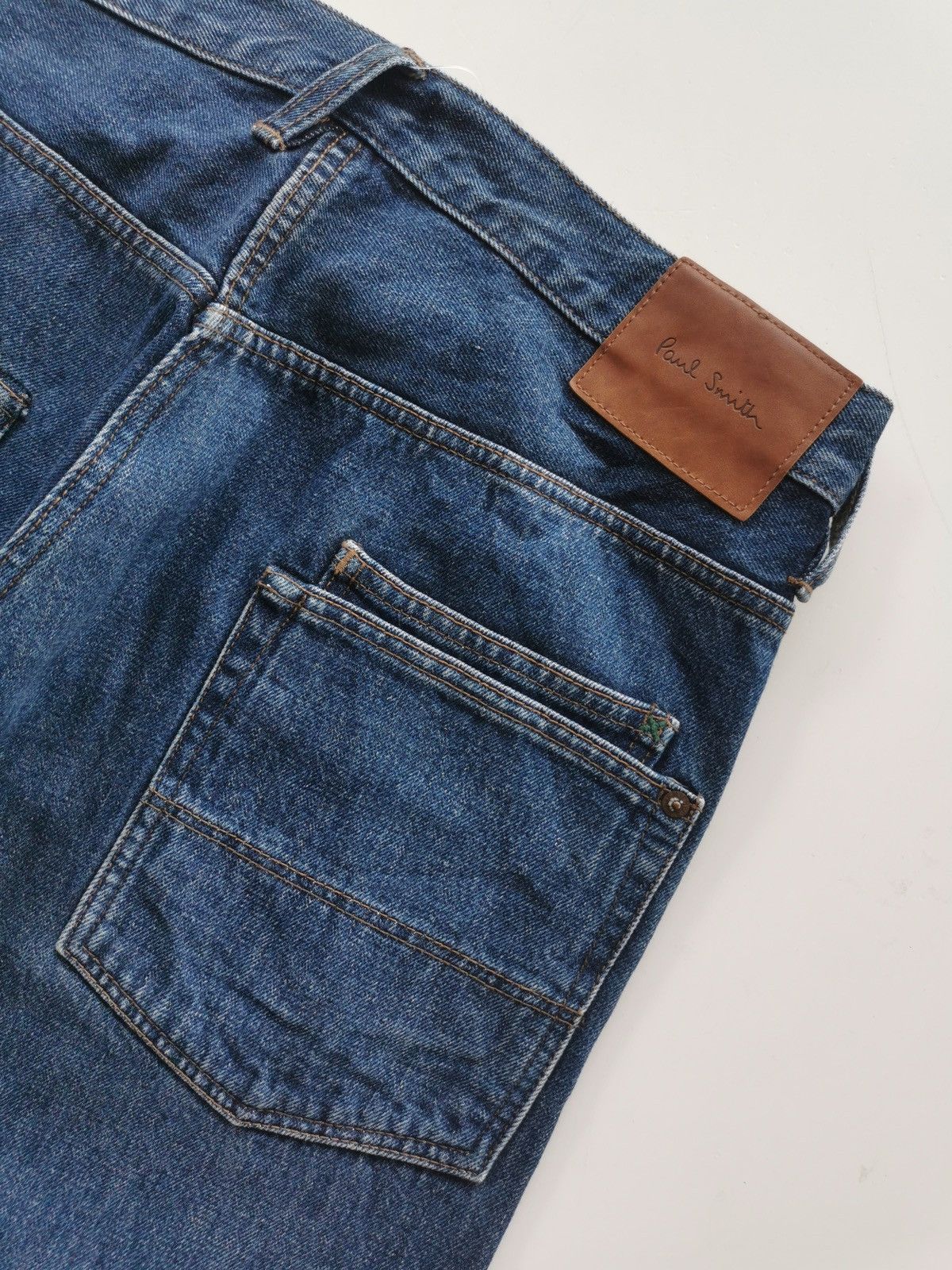 Japanese Brand Paul Smith Selvedge Painted Denim Jeans Size 34'' Size US 34 / EU 50 - 6 Thumbnail