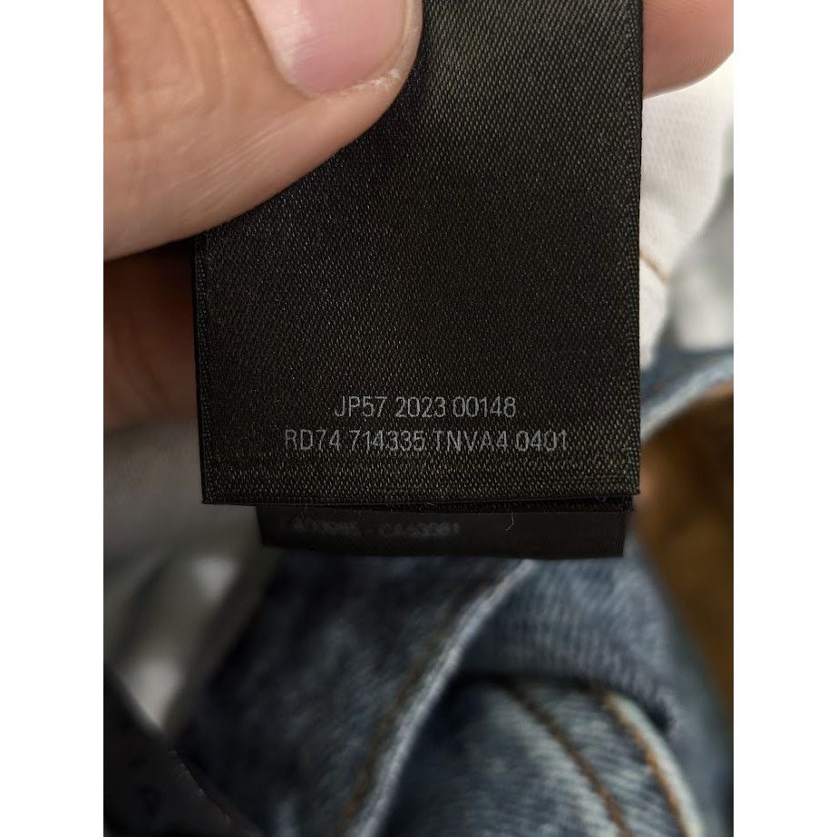 Balenciaga o1rshd1 Baggy Denim Jeans in Blue Size US 30 / EU 46 - 17 Thumbnail