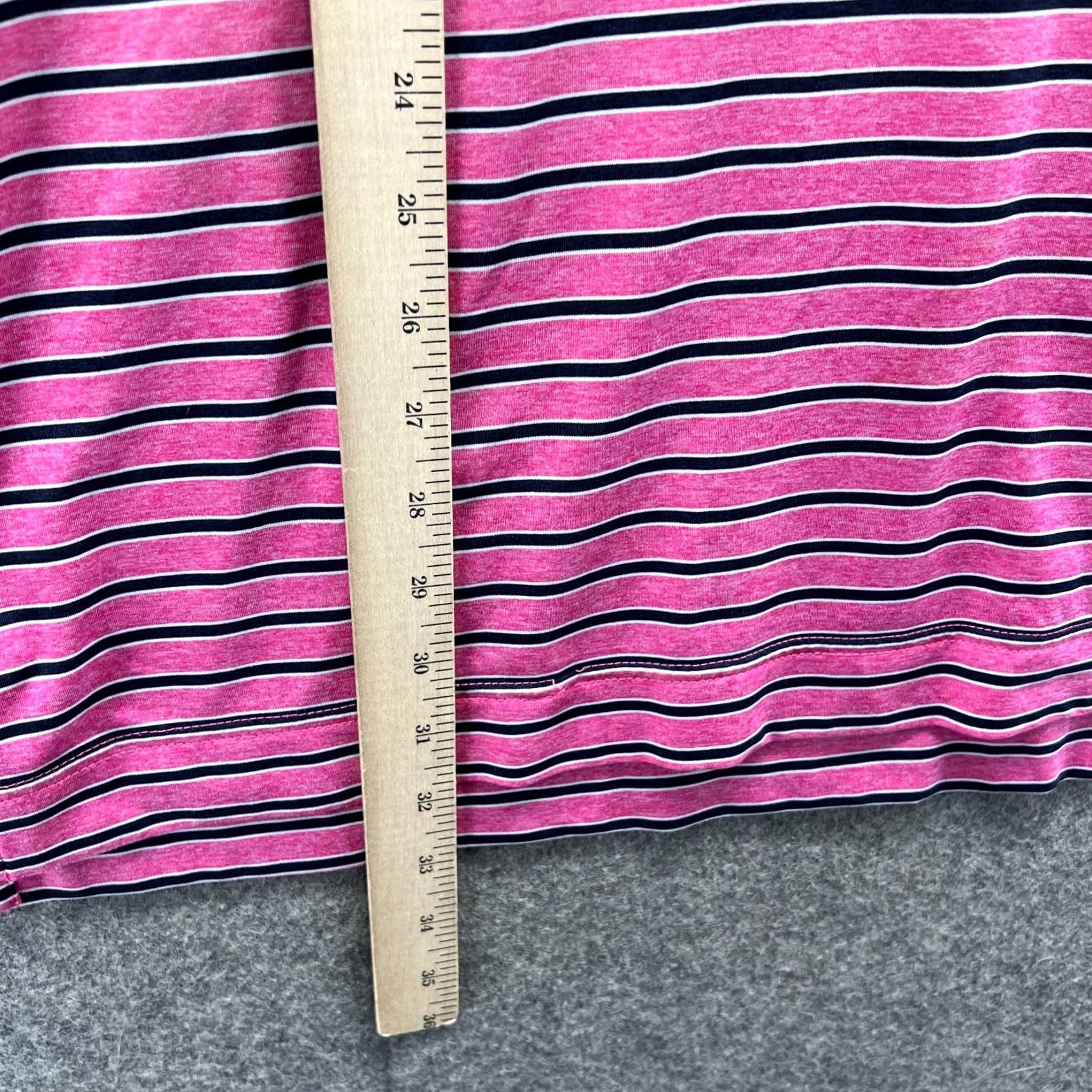 Footjoy VINTAGE FootJoy Polo Shirt Men XL Pink Striped Golf Bay Hill Logo Shirt Short Sleeve Button Collar Size US XL / EU 56 / 4 - 4 Thumbnail