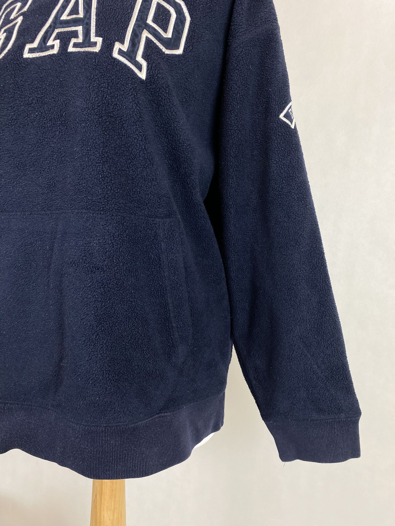 Gap × Vintage GAP fleece hoodie big logo spellout Size US M / EU 48-50 / 2 - 5 Thumbnail