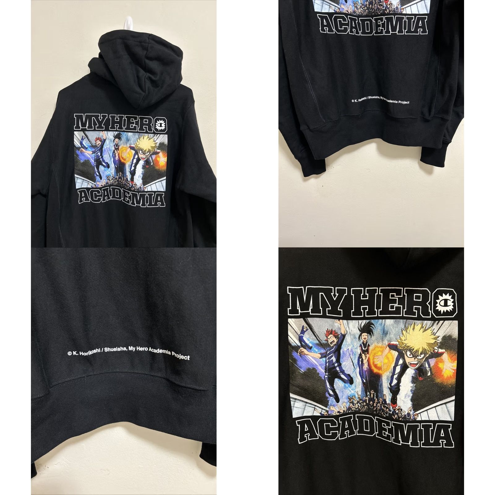 Champion Champion My Hero Academia Bait Hoodie Men S Black Reversible Weave Pullover Small XS? Size US S / EU 44-46 / 1 - 8 Thumbnail