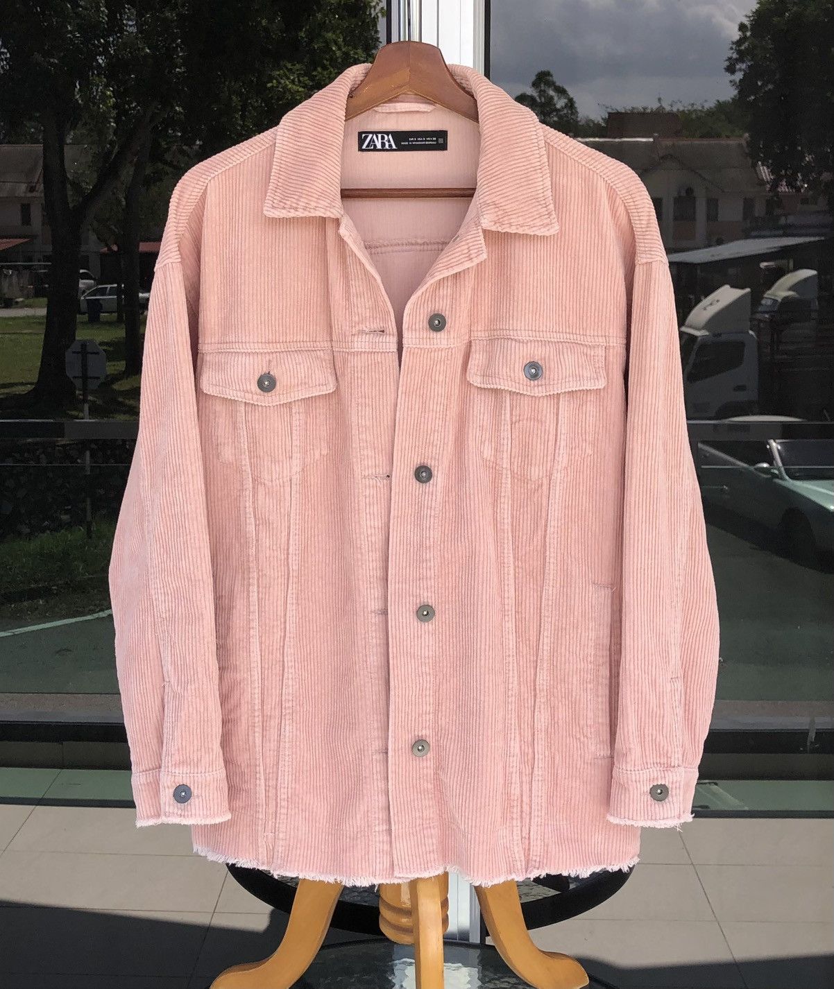 Zara Zara Pink Oversize Corduroy Jacket Size M / US 6-8 / IT 42-44 - 5 Thumbnail