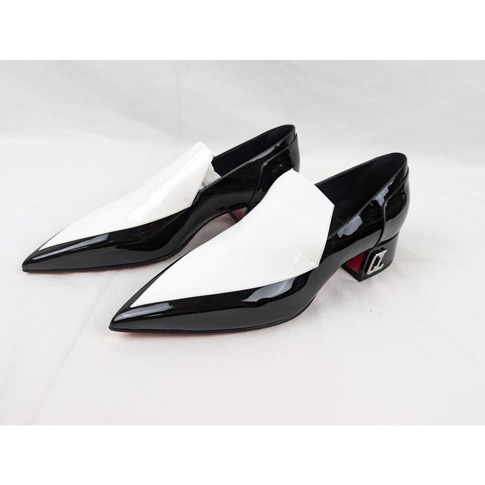 Christian Louboutin o1rshd1 Aiglon 30 Shoes in White / Black Size US 9.5 / EU 42-43 - 9 Thumbnail