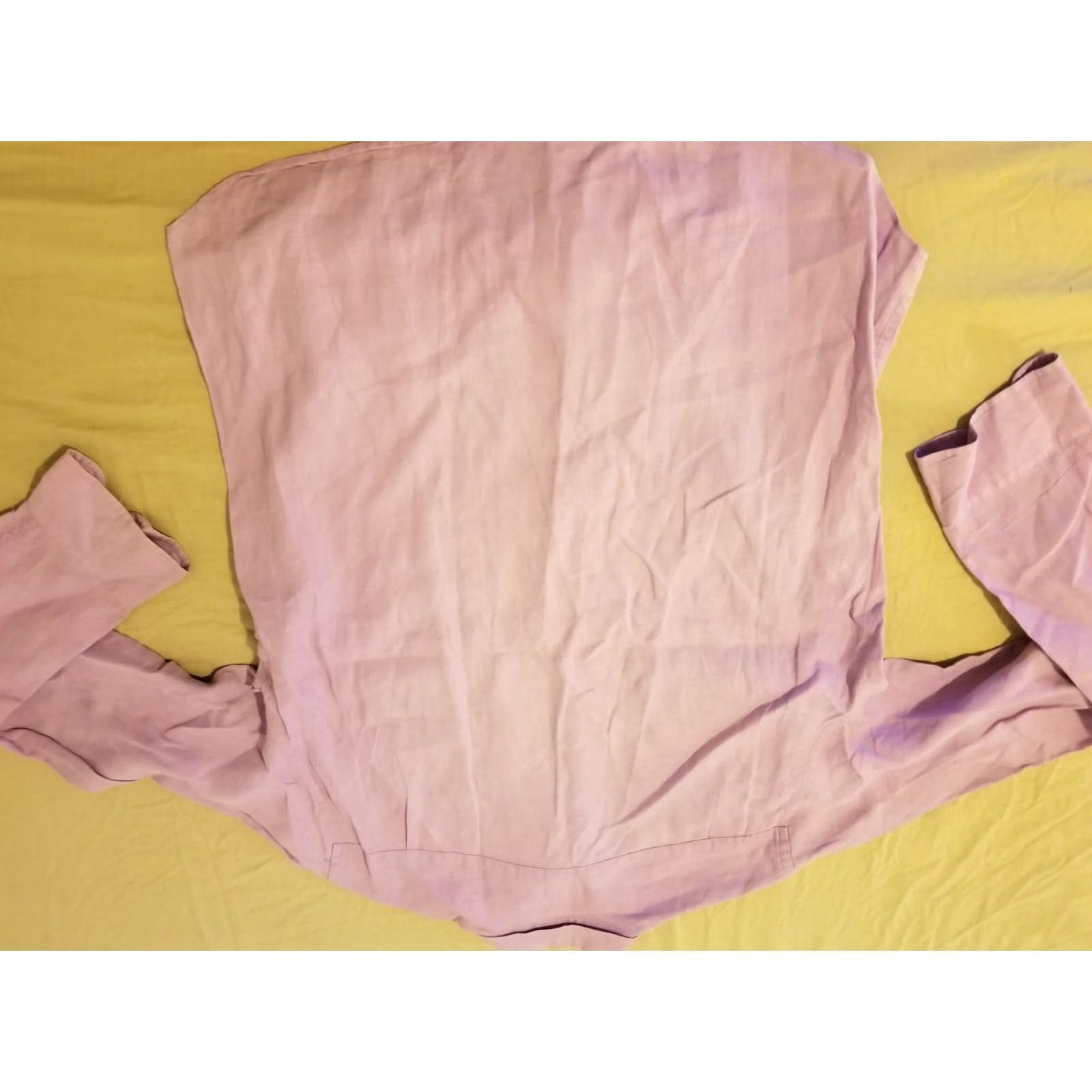J.Crew J. Crew Mens L Large Slim Purple Button Dress Shirt Size 42R - 5 Thumbnail